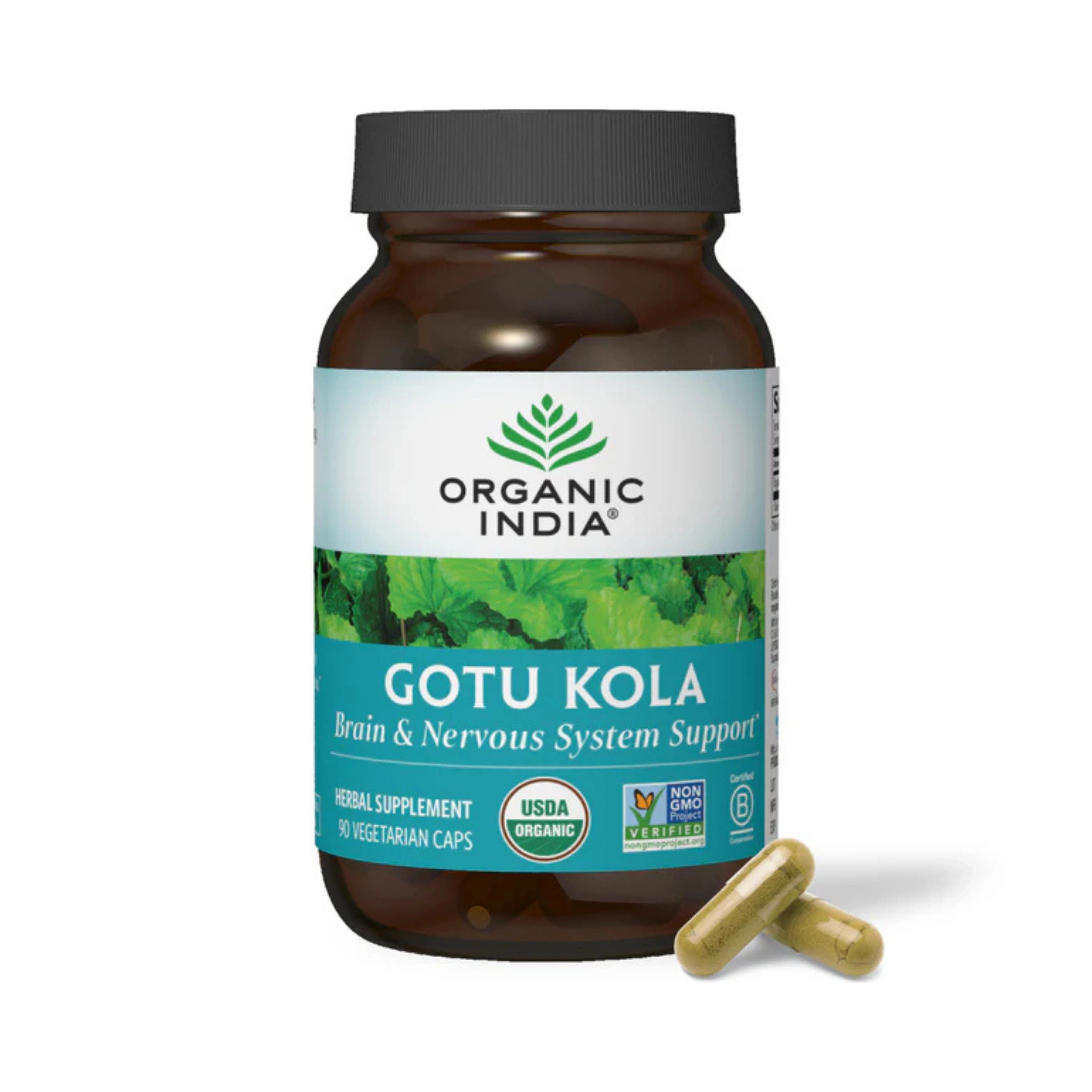 Organic India, Gotu Kola, 700 Mg, 90 Vegetarian Caps