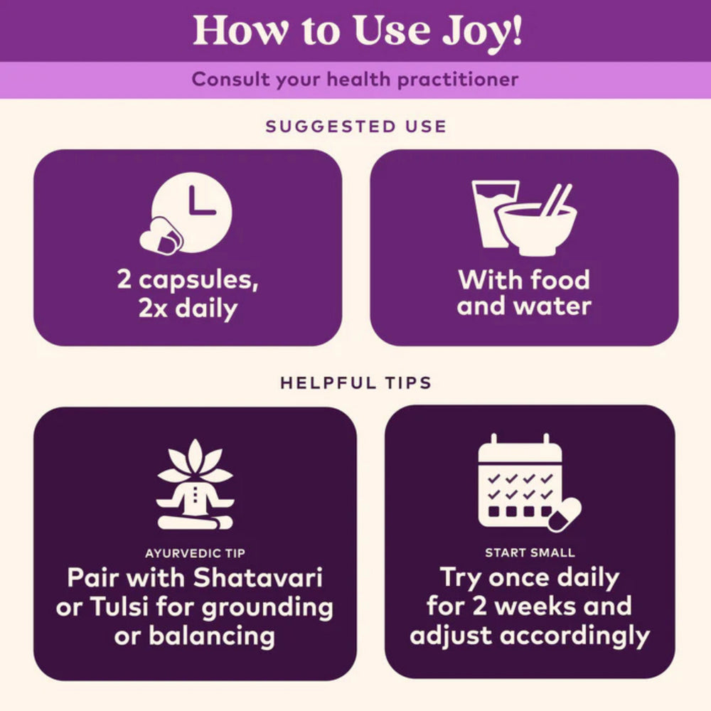 Organic India, Joy Elevates Mood, 90 Vegetarian Caps
