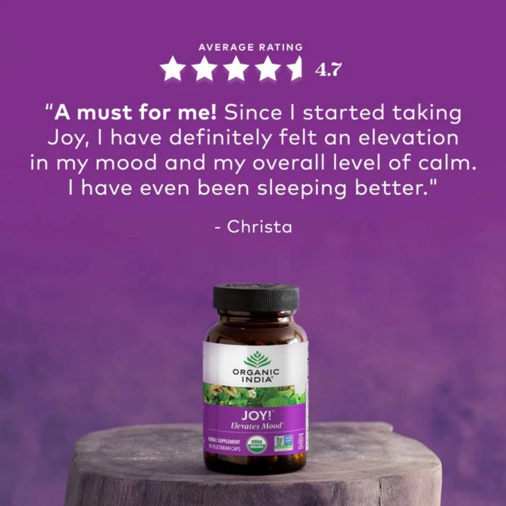 Organic India, Joy Elevates Mood, 90 Vegetarian Caps