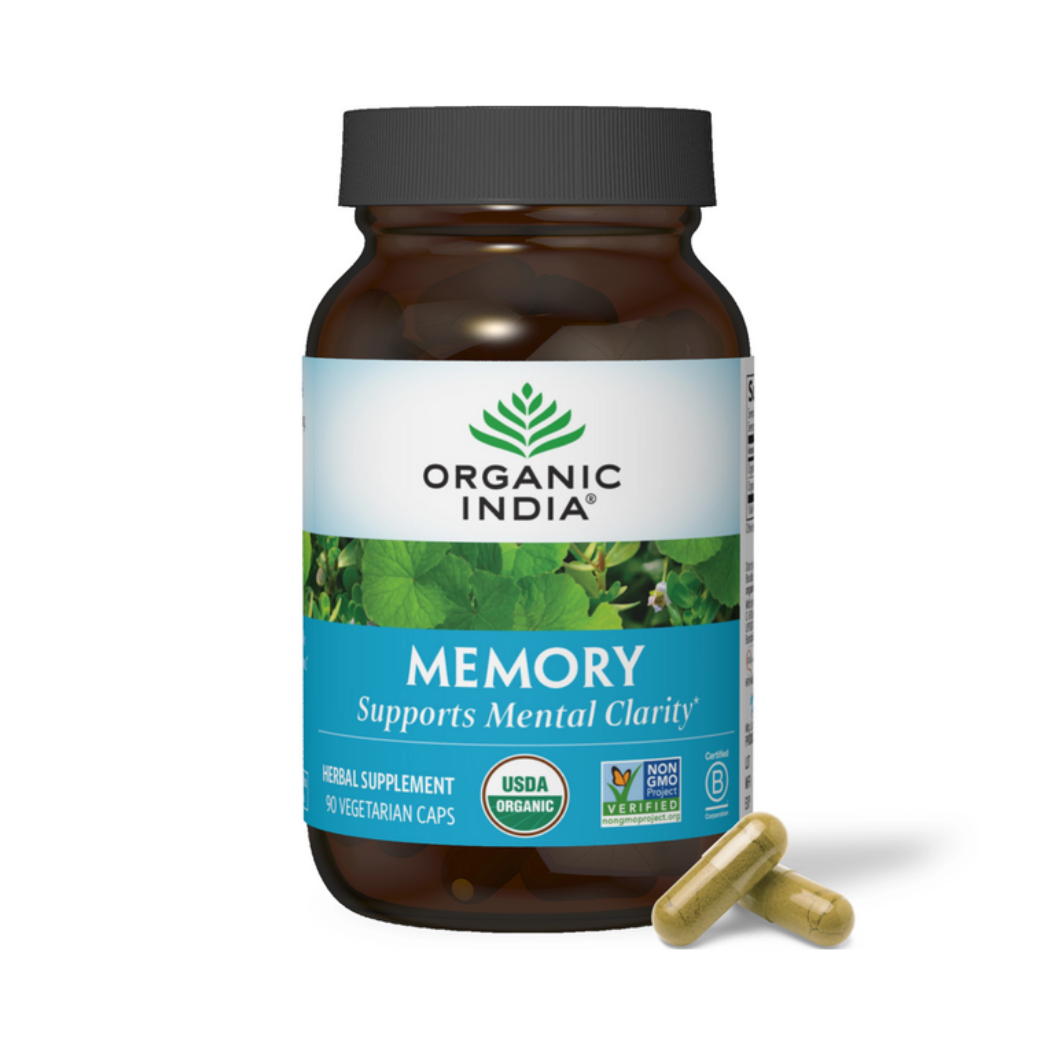 Organic India, Memory, 90 Vegetarian Caps