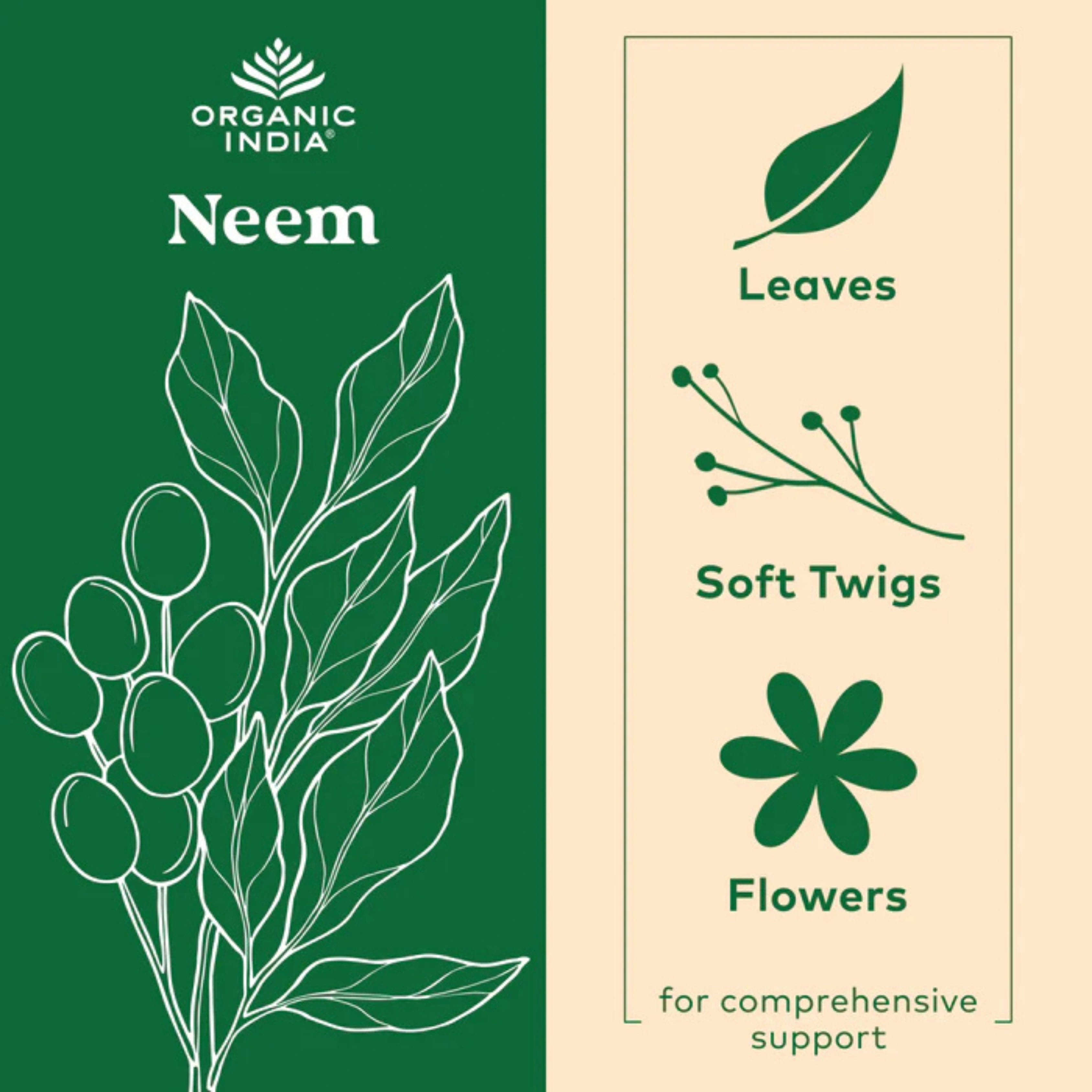 Organic India, Neem, 90 Vegetarian Caps