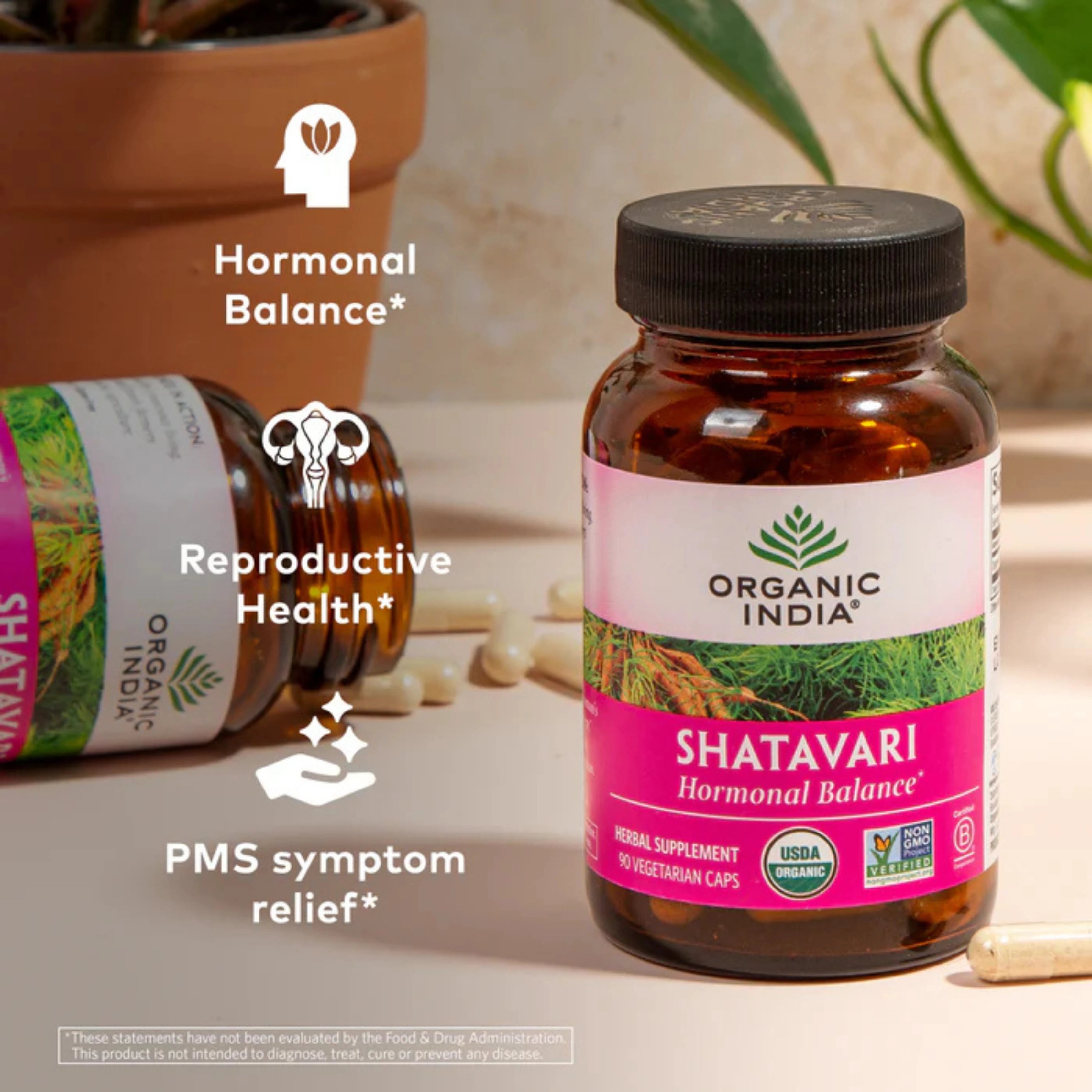 Organic India, Shatavari, 800 Mg, 90 Vegetarian Caps