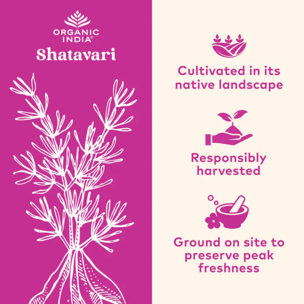 Organic India, Shatavari, 800 Mg, 90 Vegetarian Caps