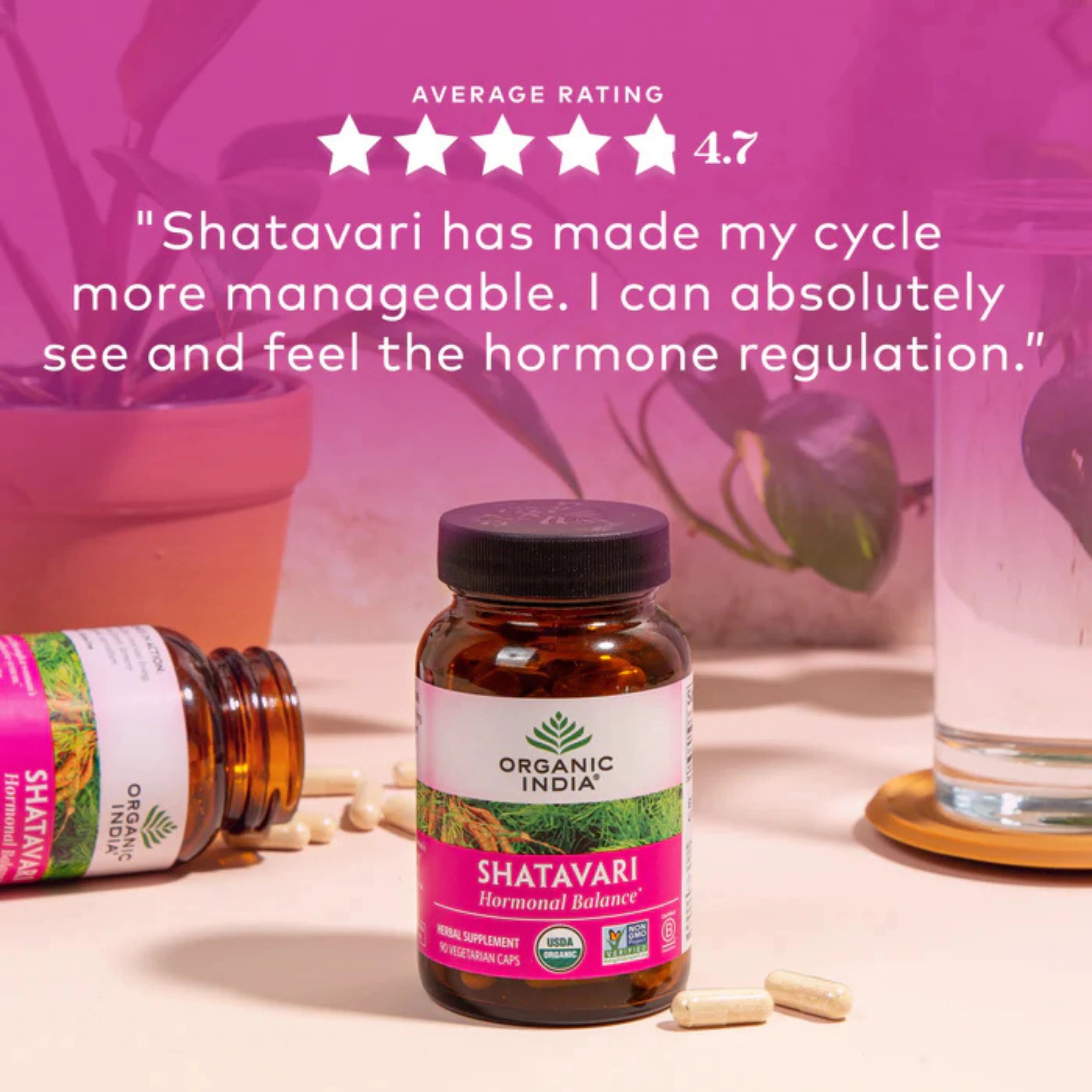 Organic India, Shatavari, 800 Mg, 90 Vegetarian Caps