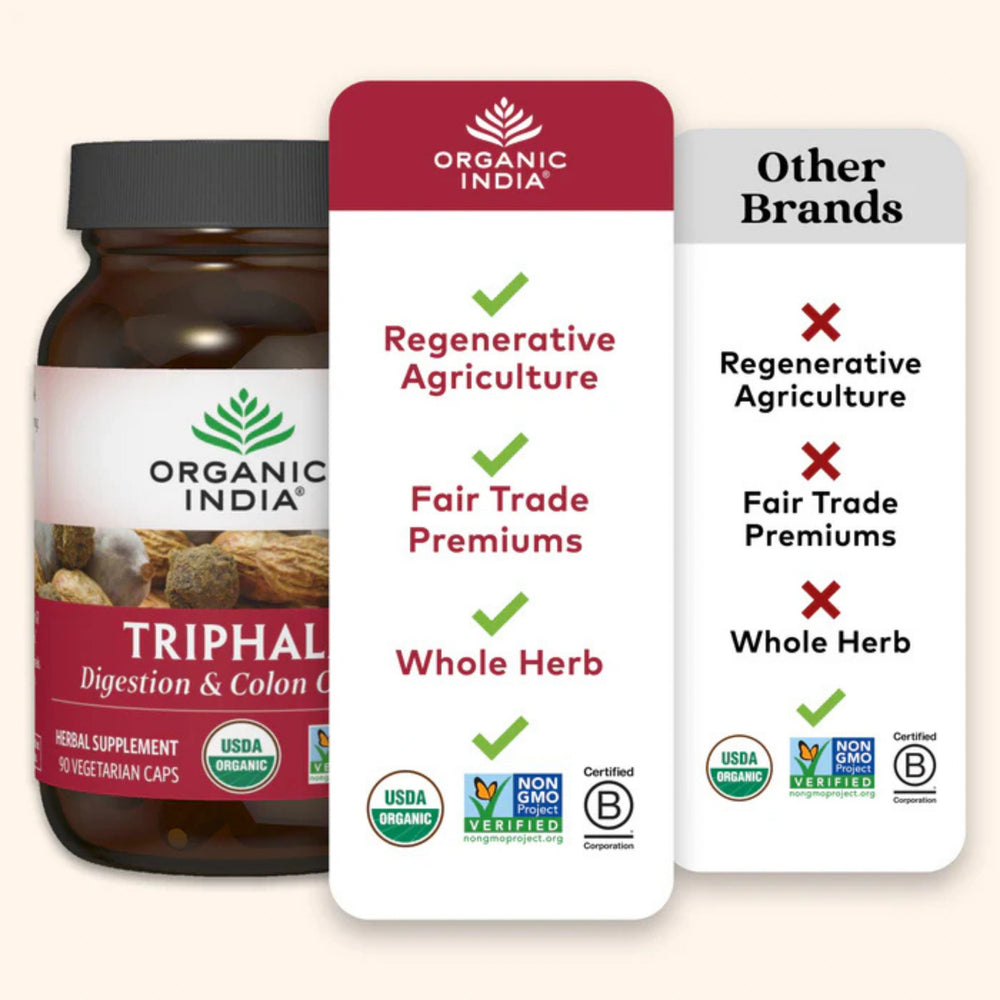 Organic India, Triphala, 90 Vegetarian Caps