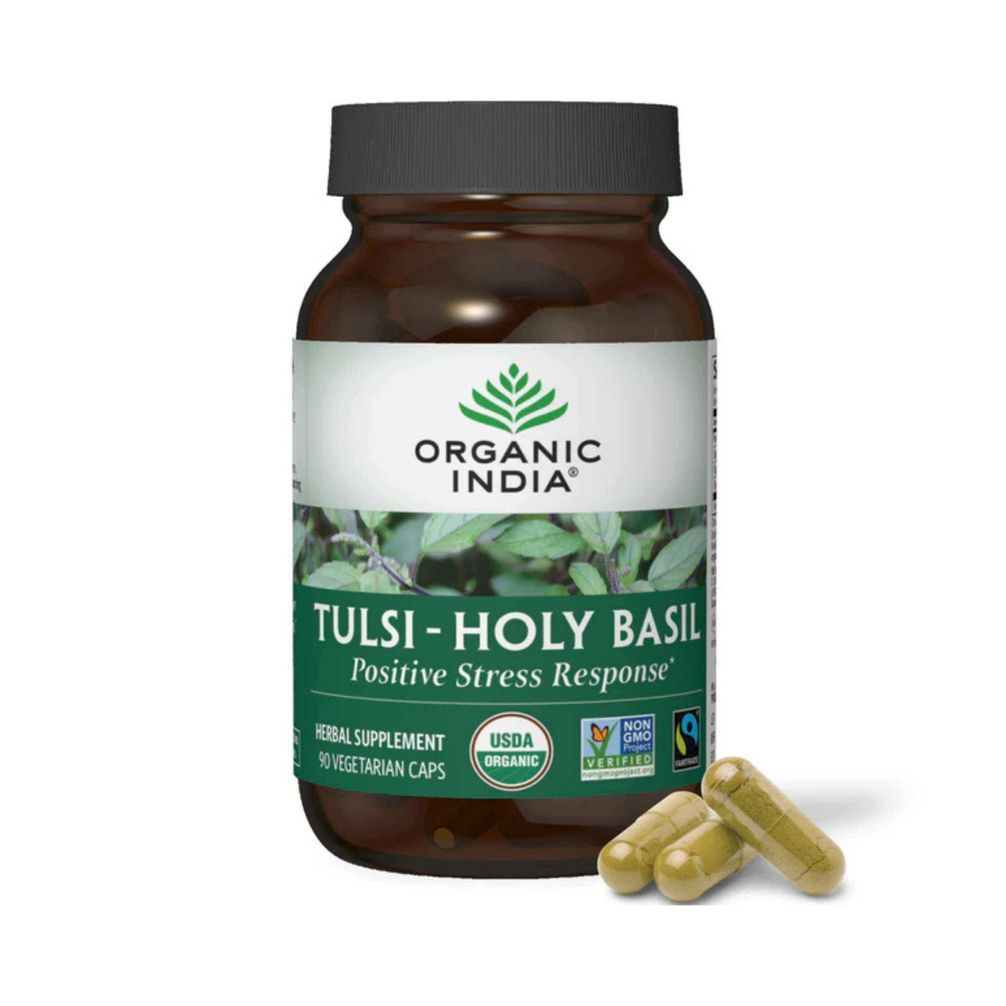 Organic India, Tulsi-Holy Basil, 90 Vegetarian Caps