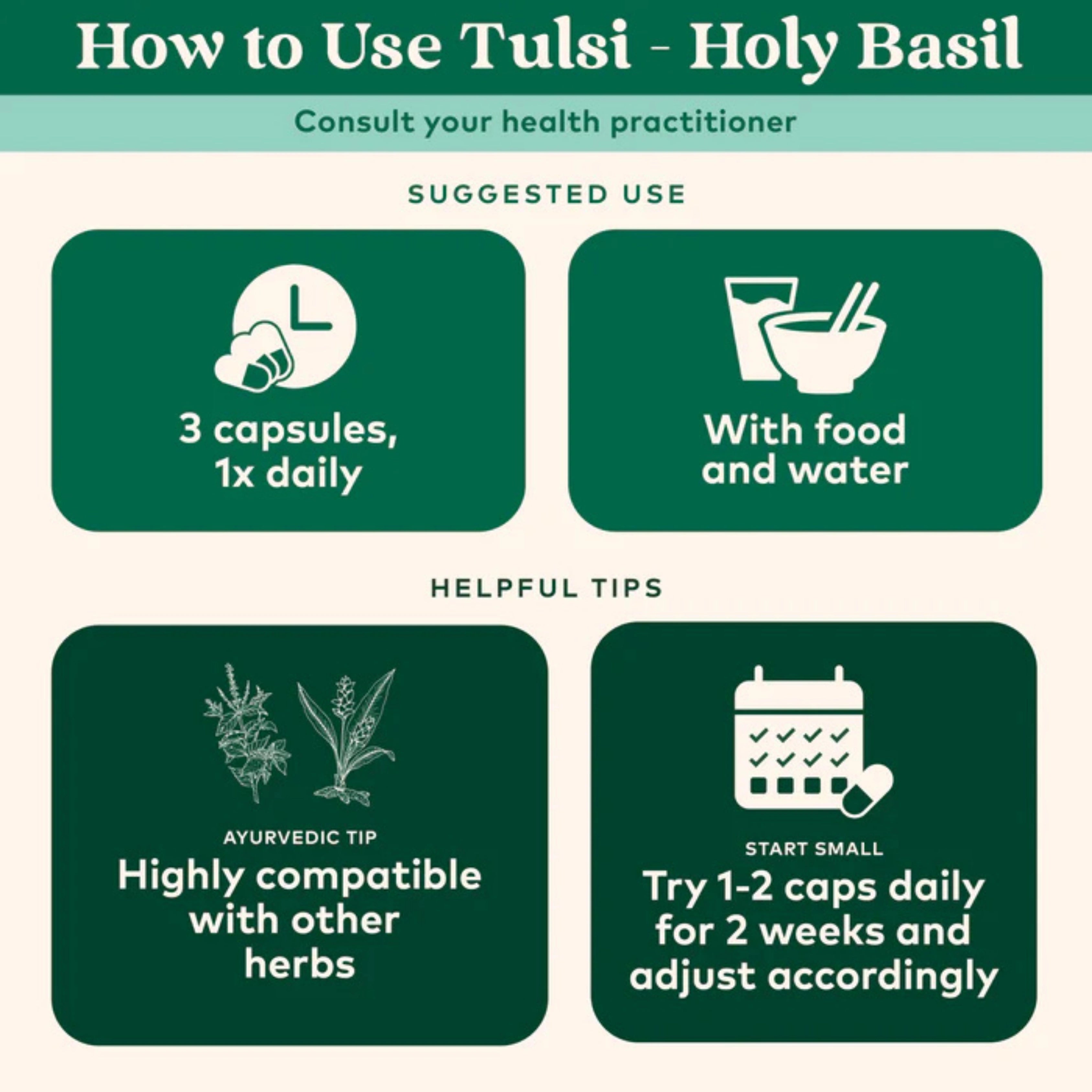 Organic India, Tulsi-Holy Basil, 90 Vegetarian Caps