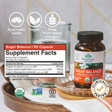 Organic India, Sugar Balance, Healthy Glucose Metabolism, 90 Veg Caps