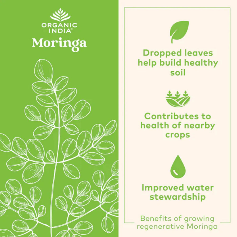 Organic India, Moringa, 700 Mg, 90 Vegetarian Caps