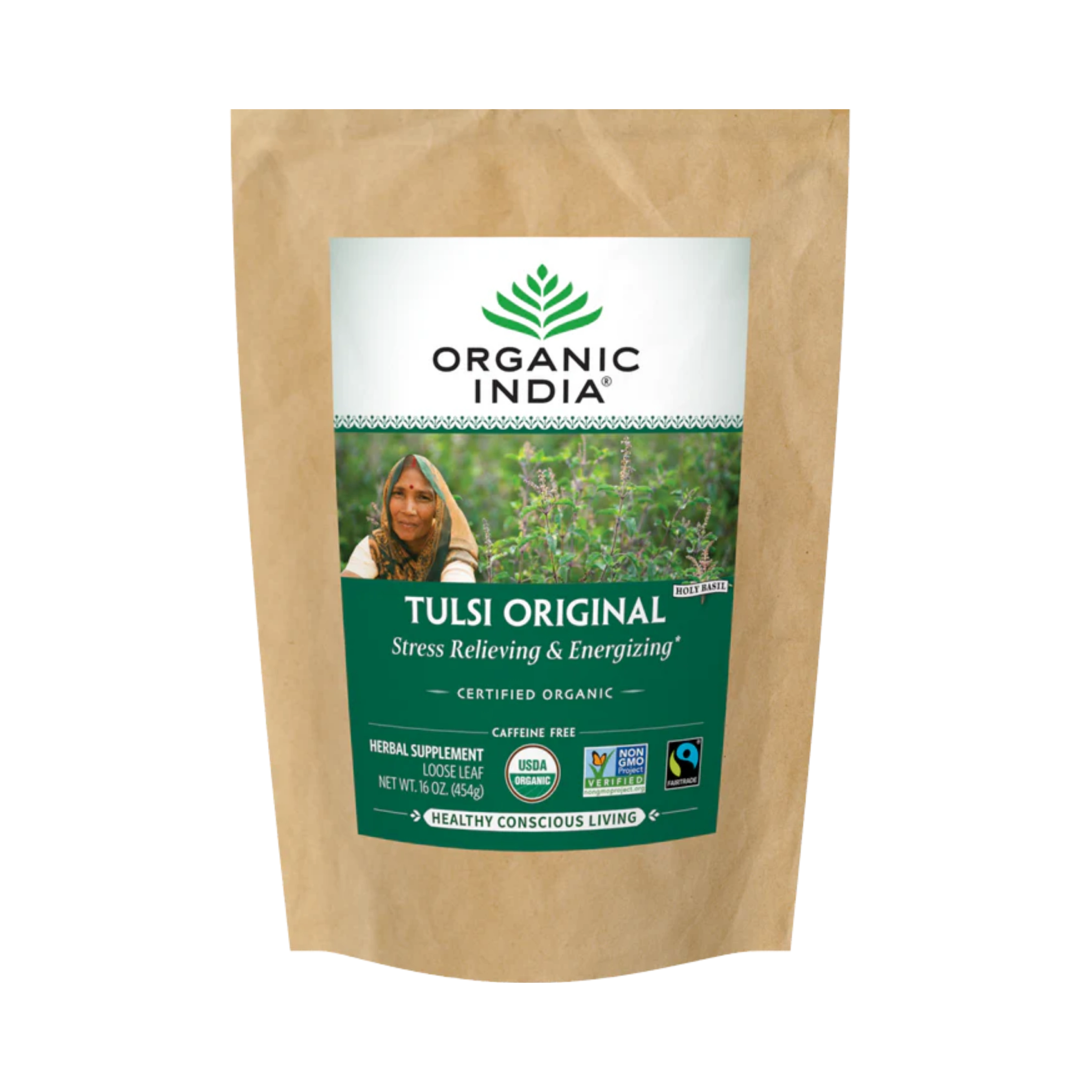 Organic India, Tulsi Loose Leaf Tea, Original, Caffeine-Free, 16 Oz