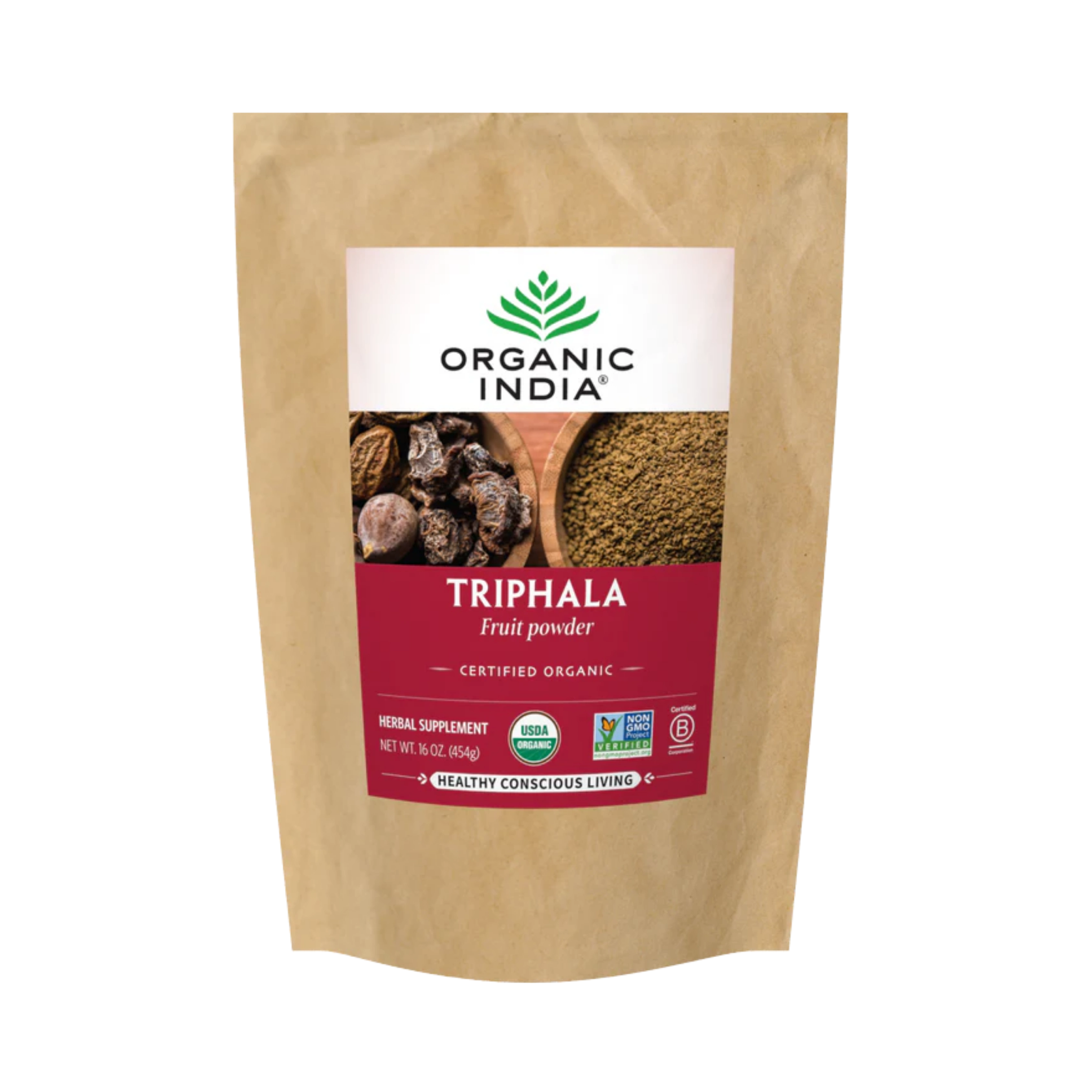 Organic India, Triphala, Fruit Powder, 16 Oz