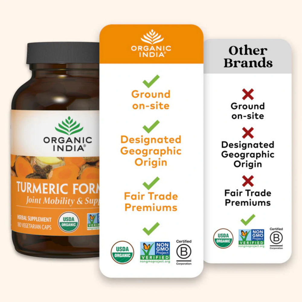 Organic India, Turmeric Formula, 180 Vegetarian Caps