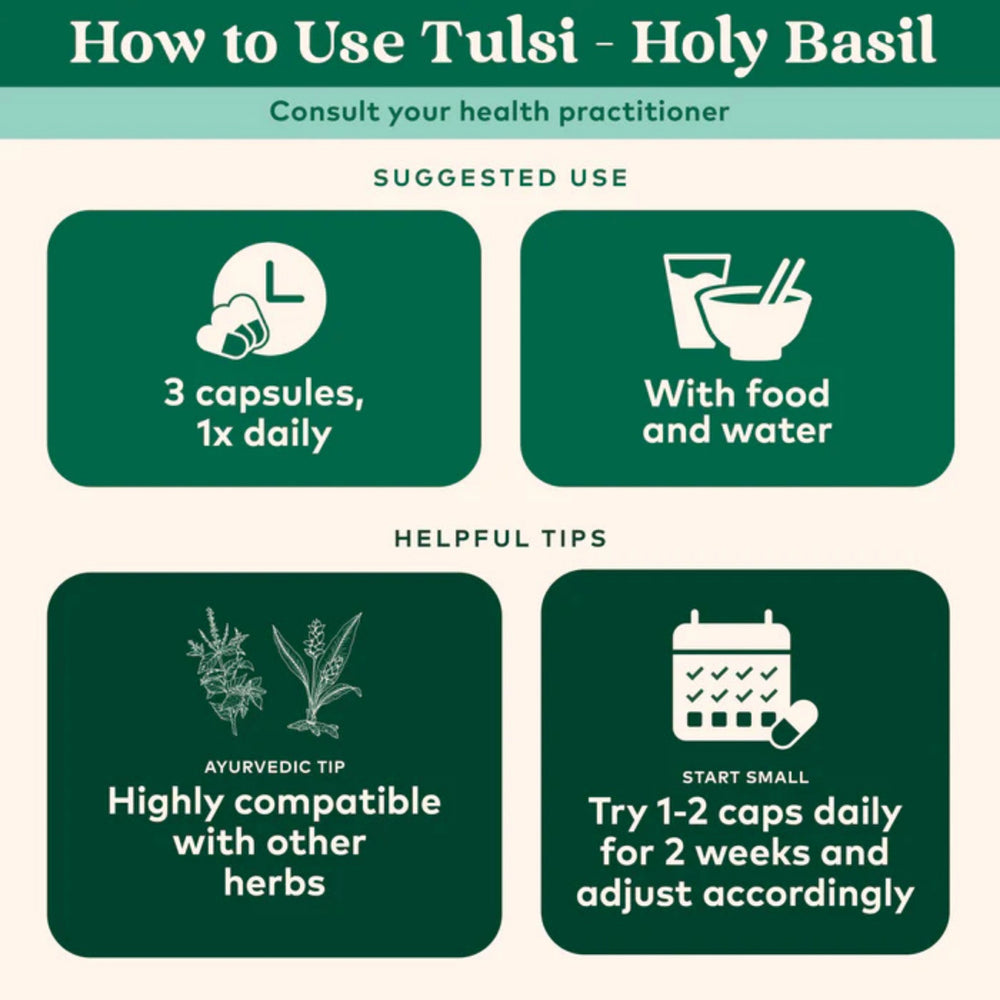 Organic India, Tulsi-Holy Basil, 180 Vegetarian Caps