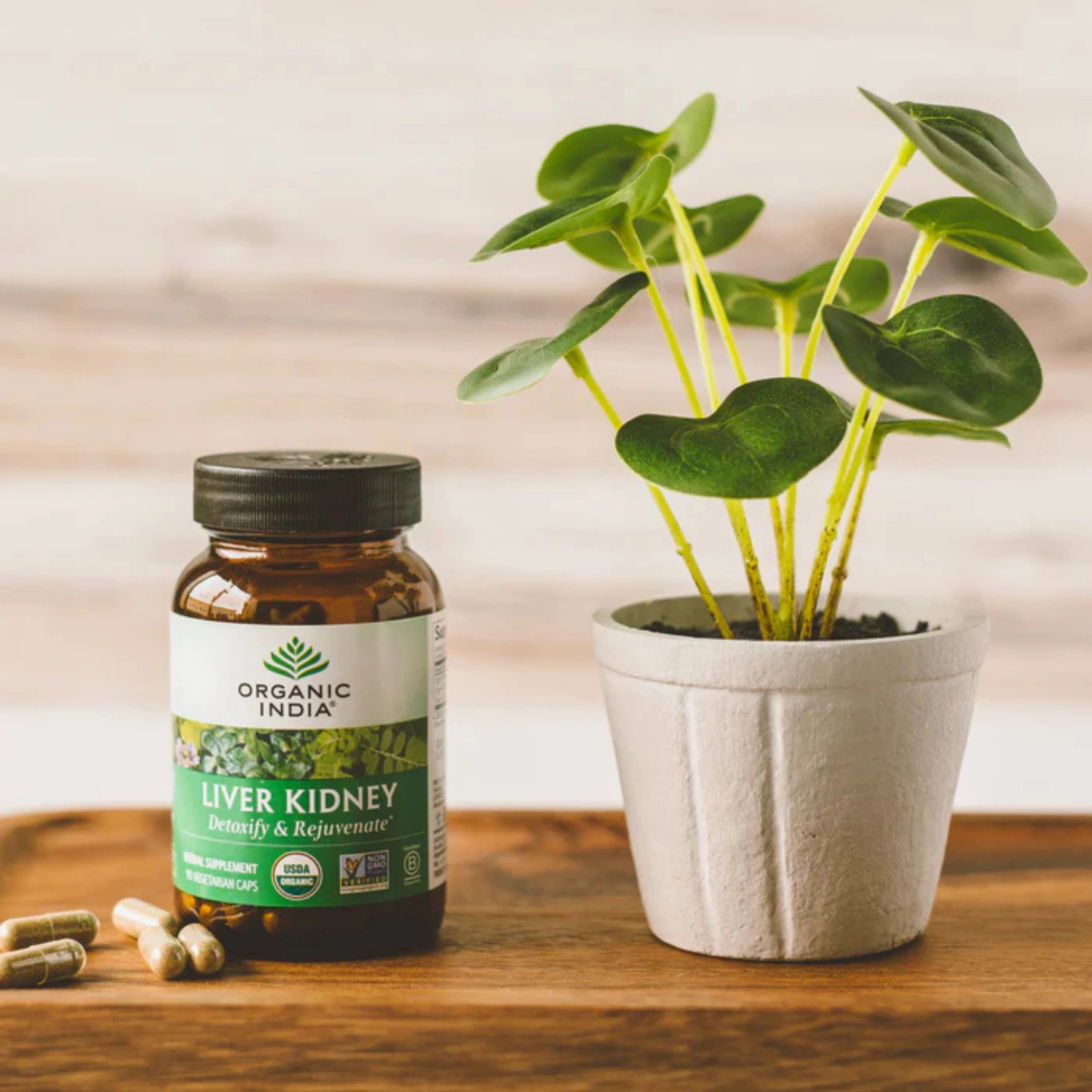 Organic India, Liver Kidney, 180 Veg Caps