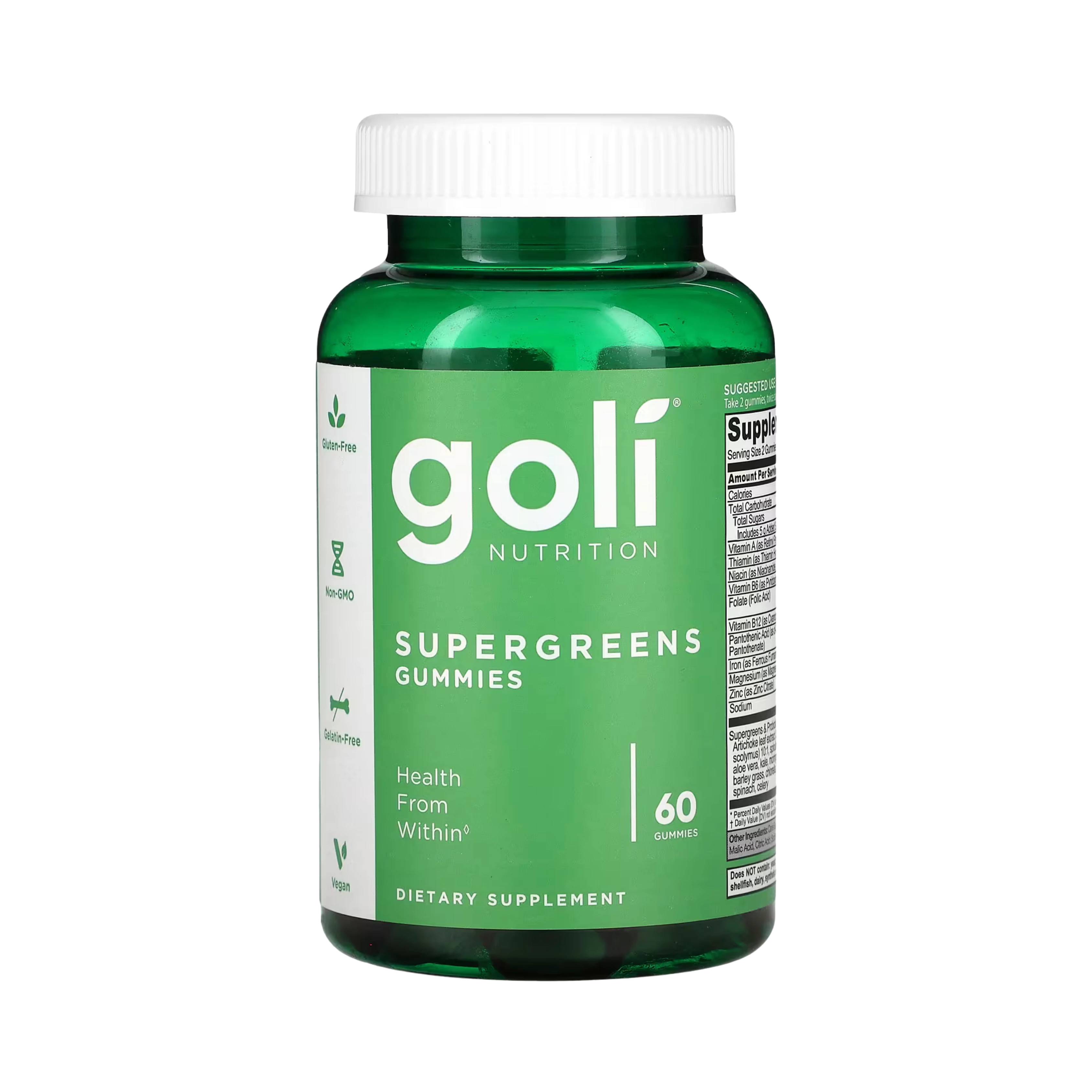 Goli Nutrition, Supergreens Gummies, 60 Gummies