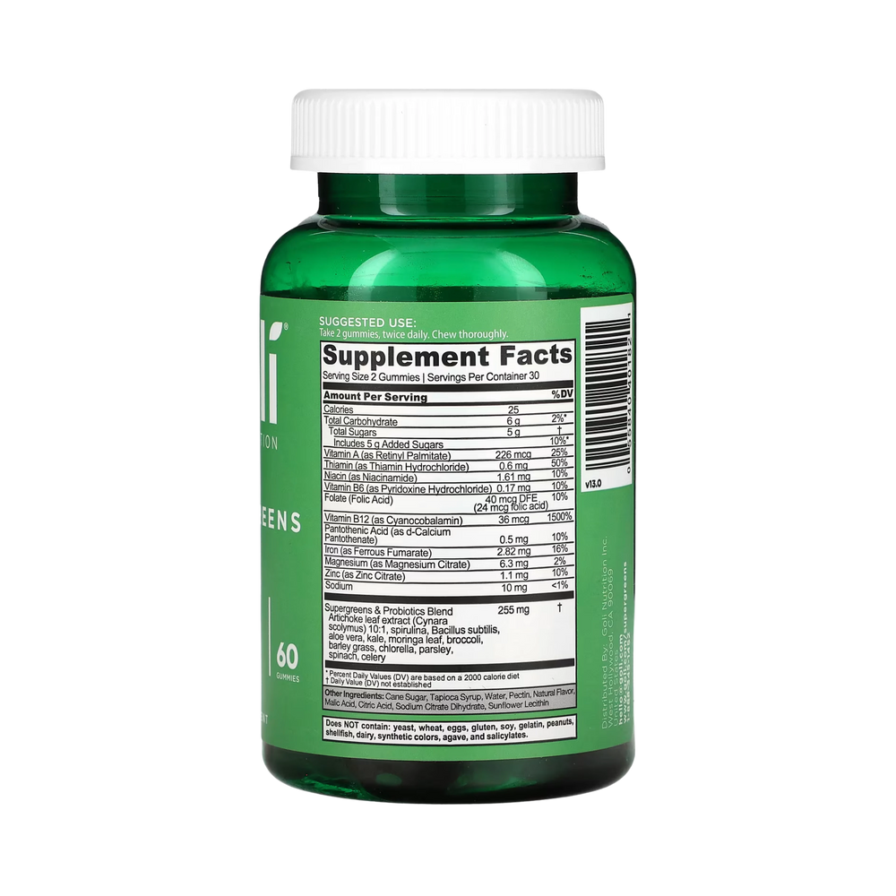 Goli Nutrition, Supergreens Gummies, 60 Gummies