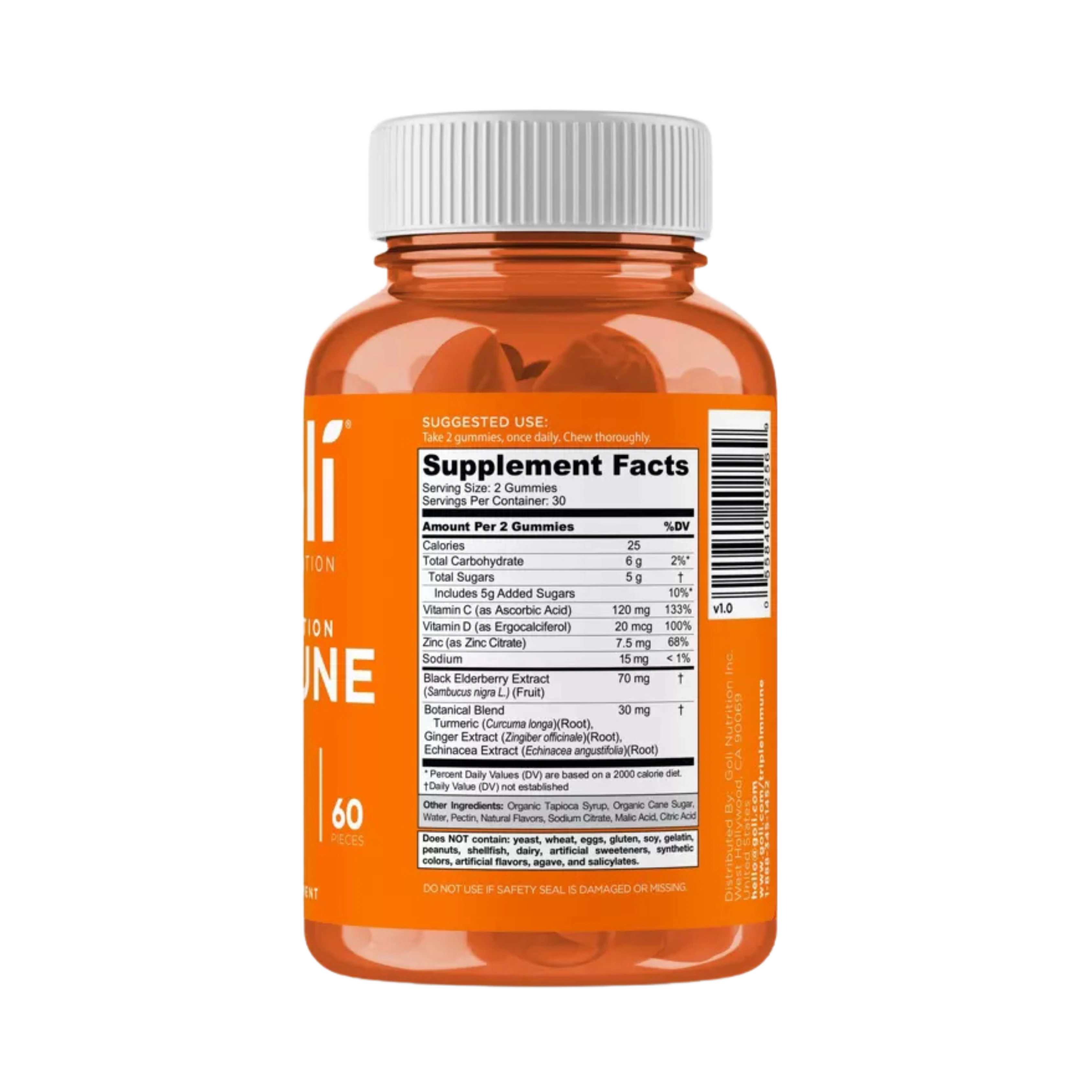 Goli Nutrition, Immune Multivitamin, 60 Vegan Gummies