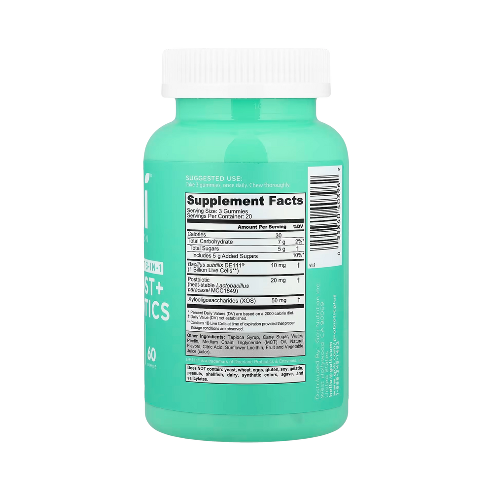 Goli Nutrition, Pre+Post+Probiotics Gummies, 60 Gummies