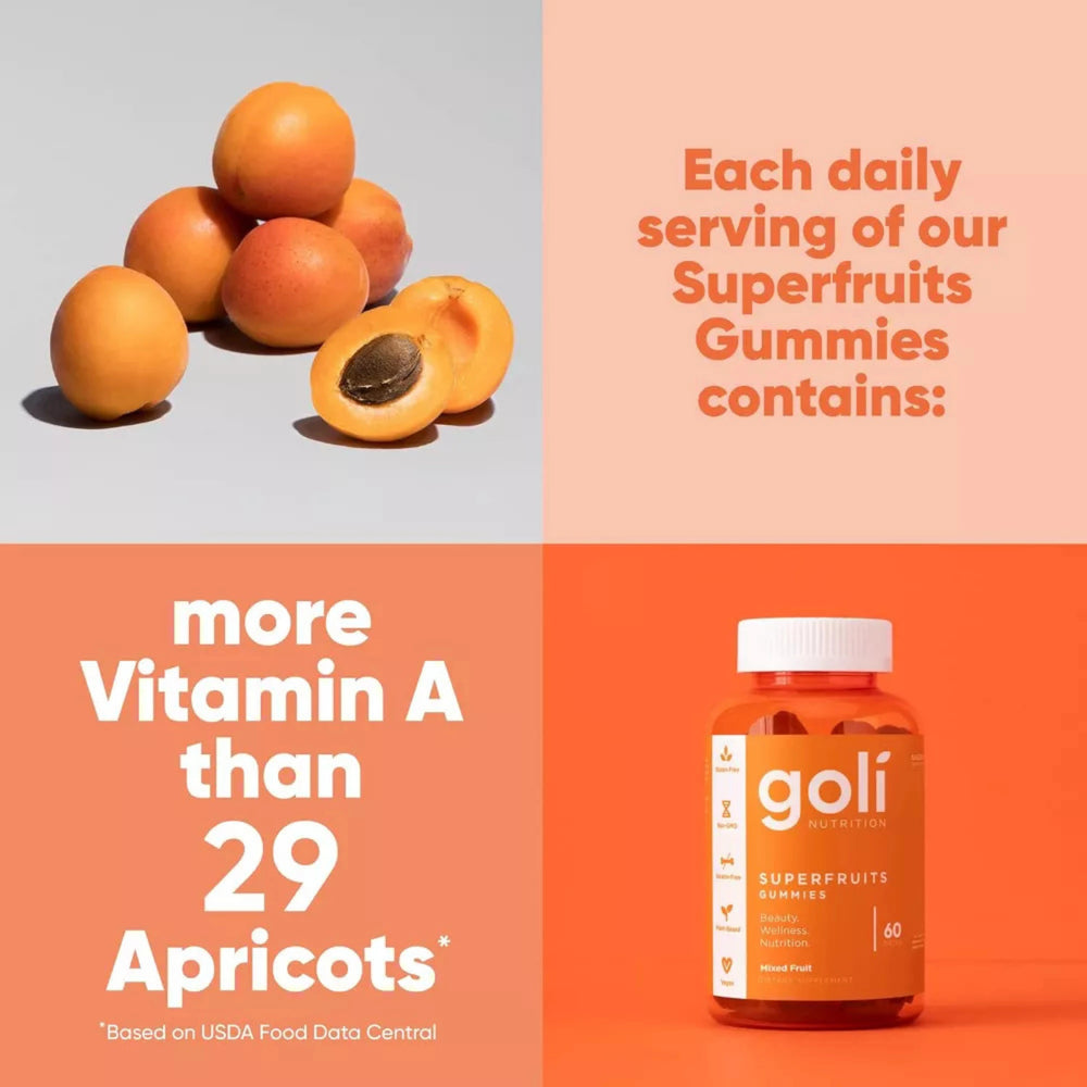 Goli Nutrition, Superfruits, 60 Gummies