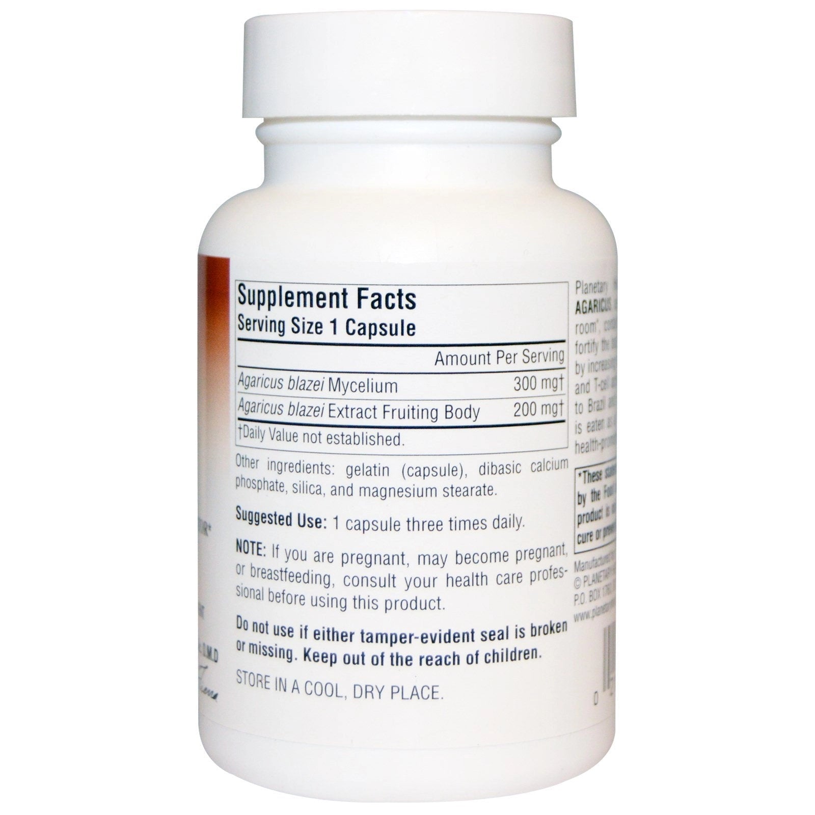 Planetary Herbals, Agaricus, Full Spectrum, 30 Capsules