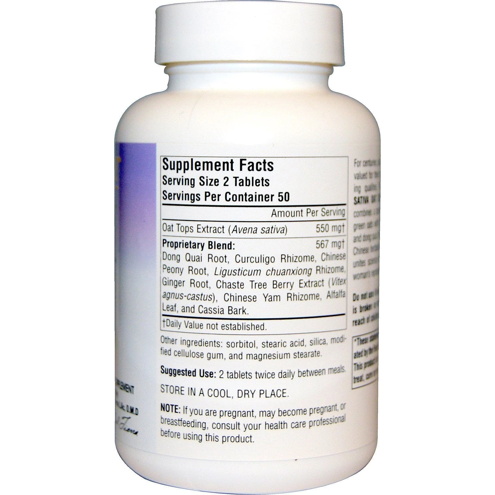 Planetary Herbals, Avena Sativa Oat Complex for Women, 100 Tablets