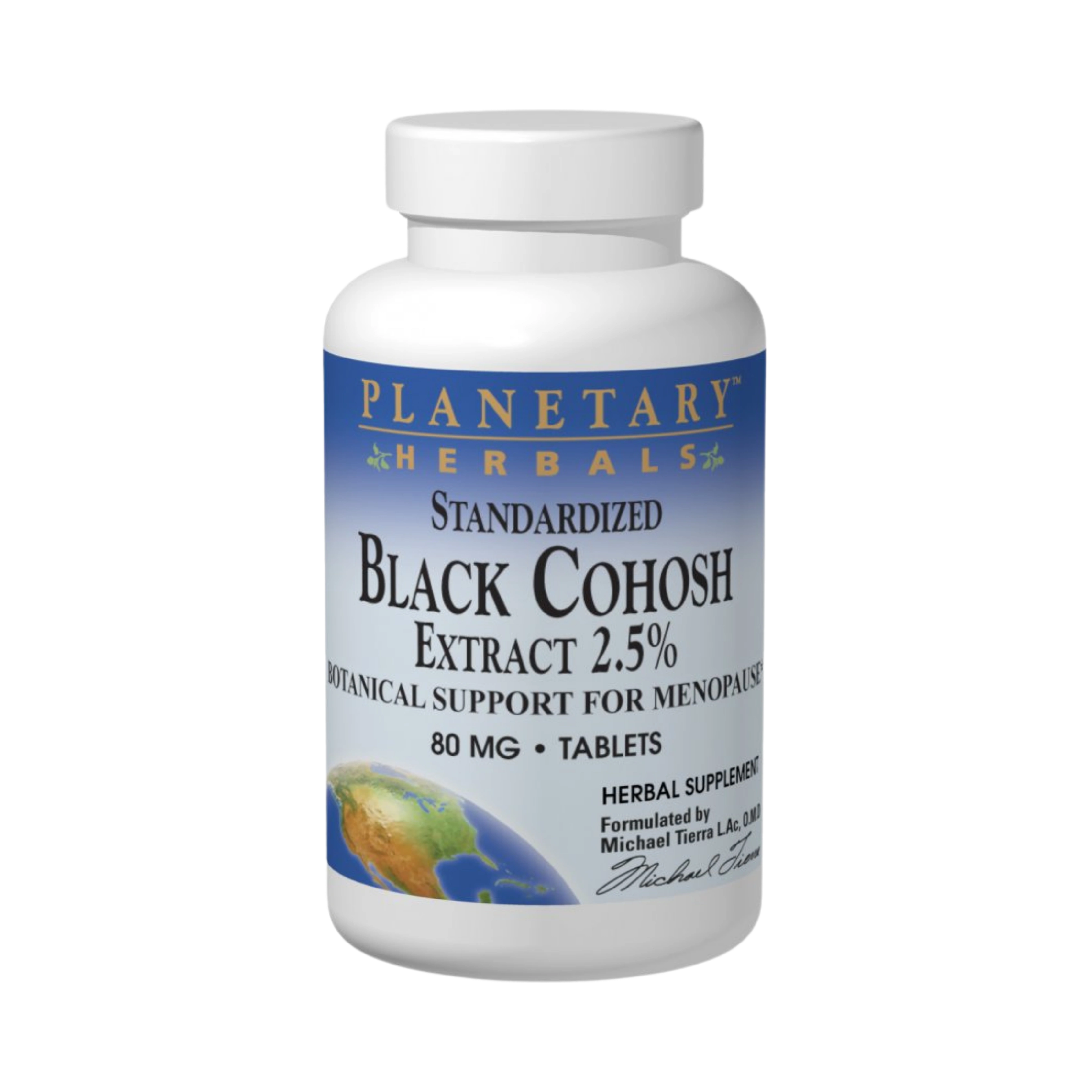 Planetary Herbals, Black Cohosh Extract 2.5% Standardized, 45 Tablets