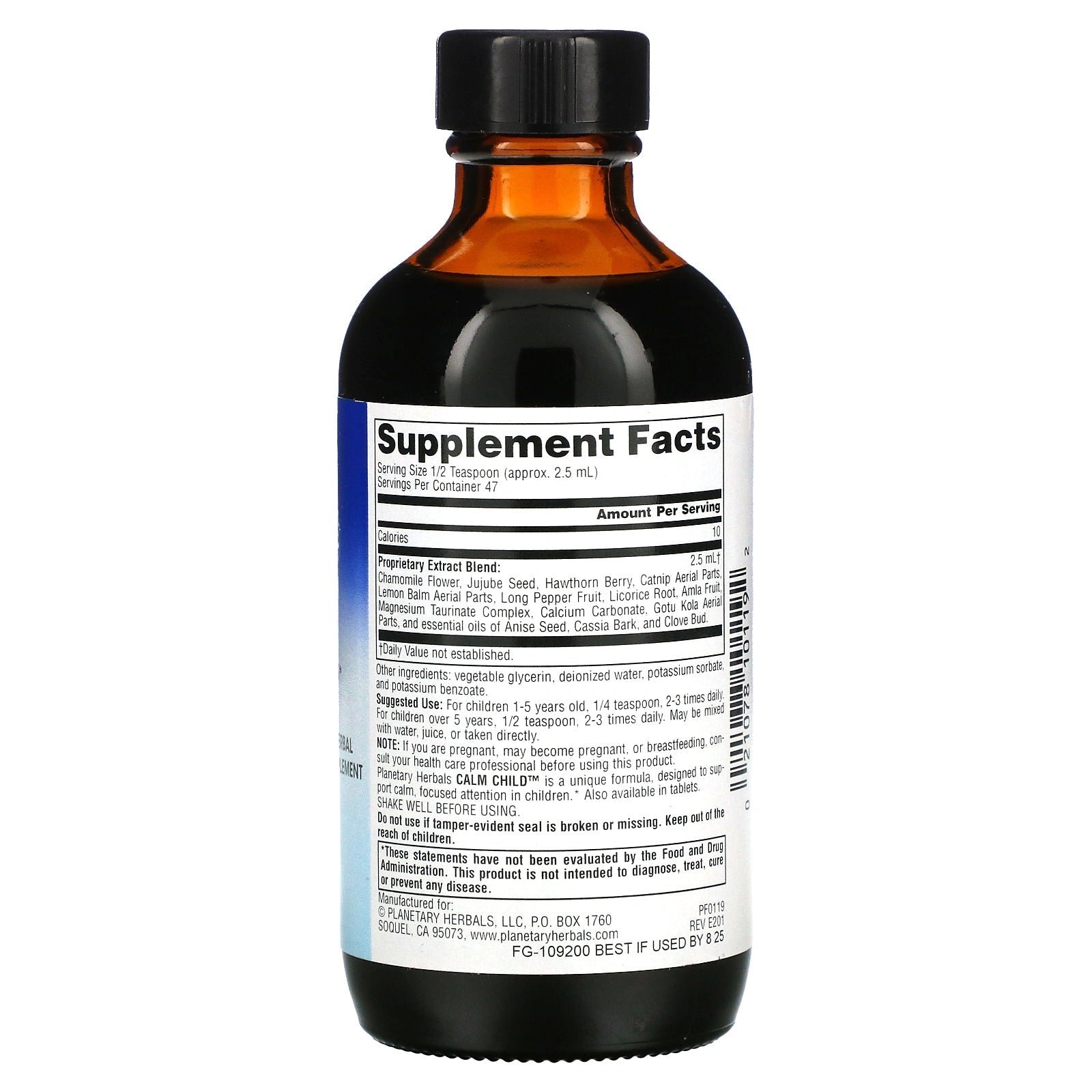 Planetary Herbals, Calm Child, 8 Oz