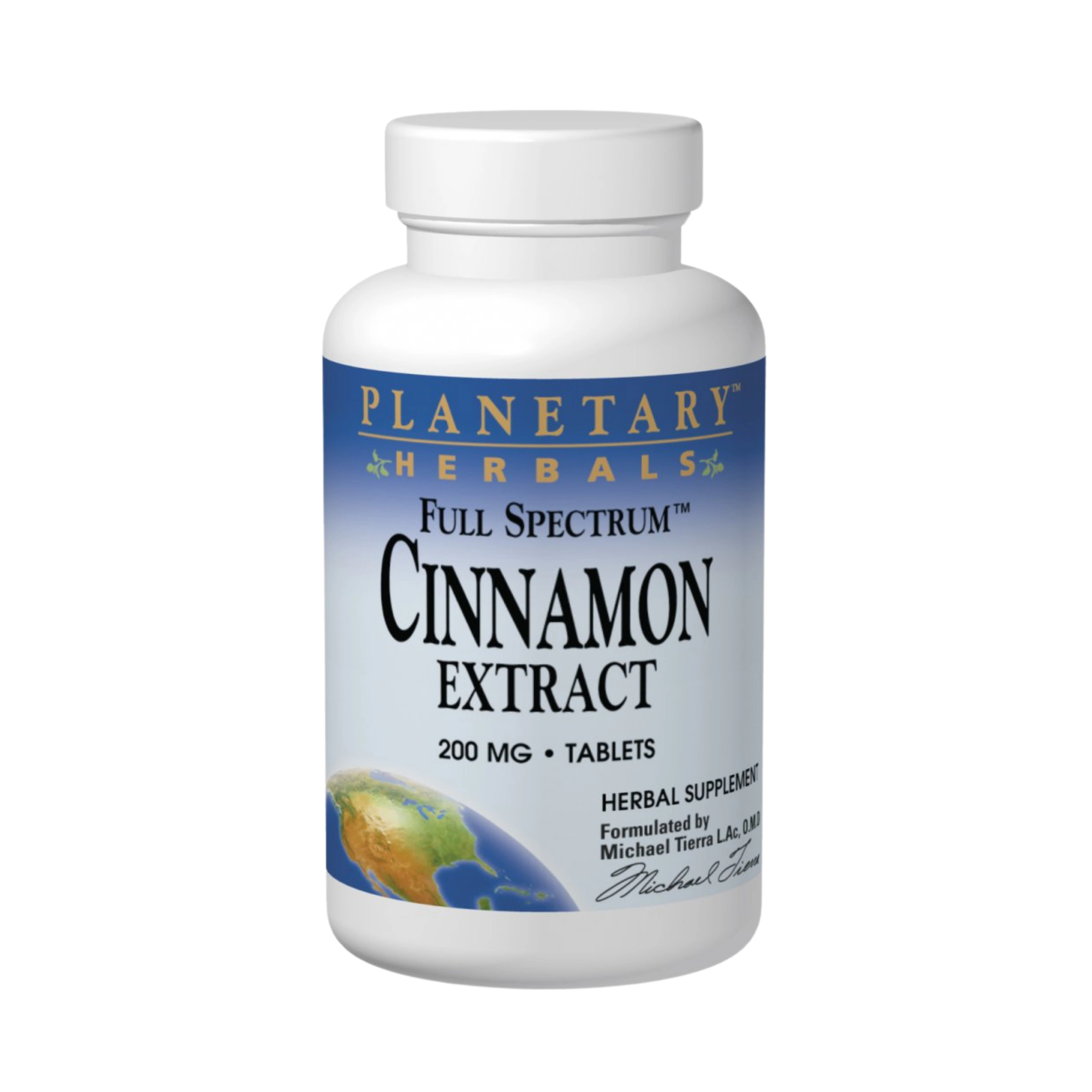 Planetary Herbals, Cinnamon Extract, Full Spectrum, 60 Tablets