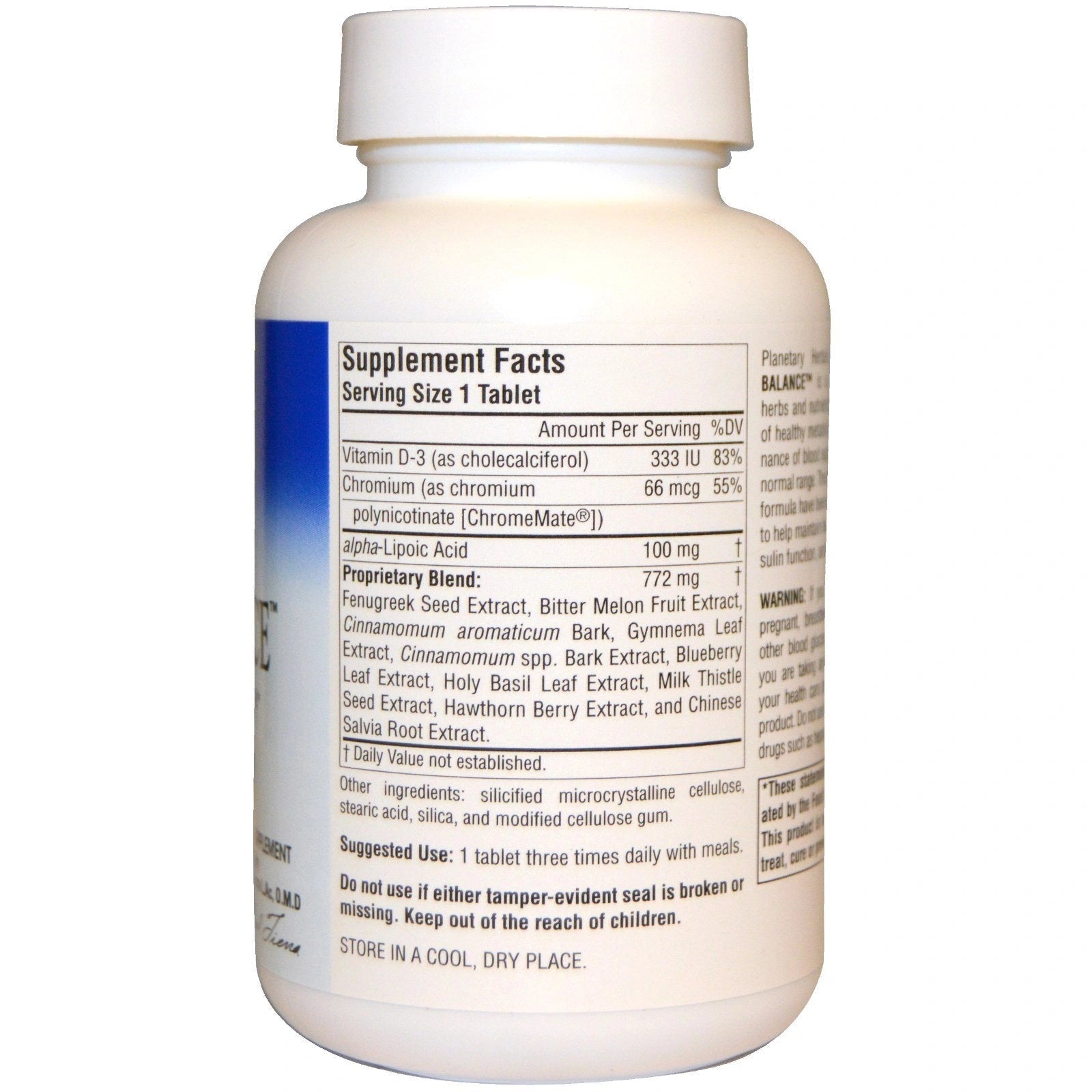 Planetary Herbals, Cinnamon Glucose Balance, 45 Tablets