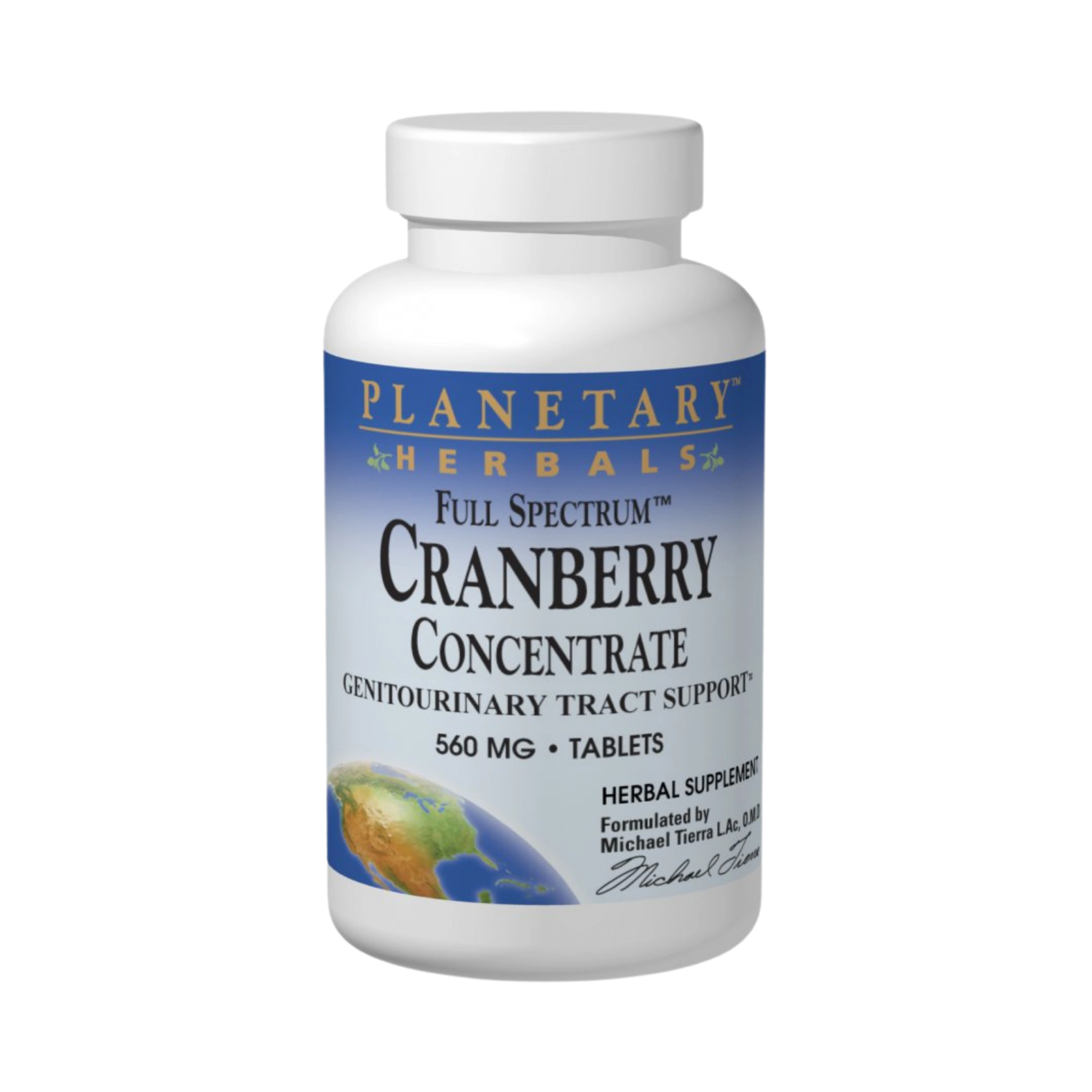 Planetary Herbals, Cranberry Concentrate, Full Spectrum, 45 Tablets