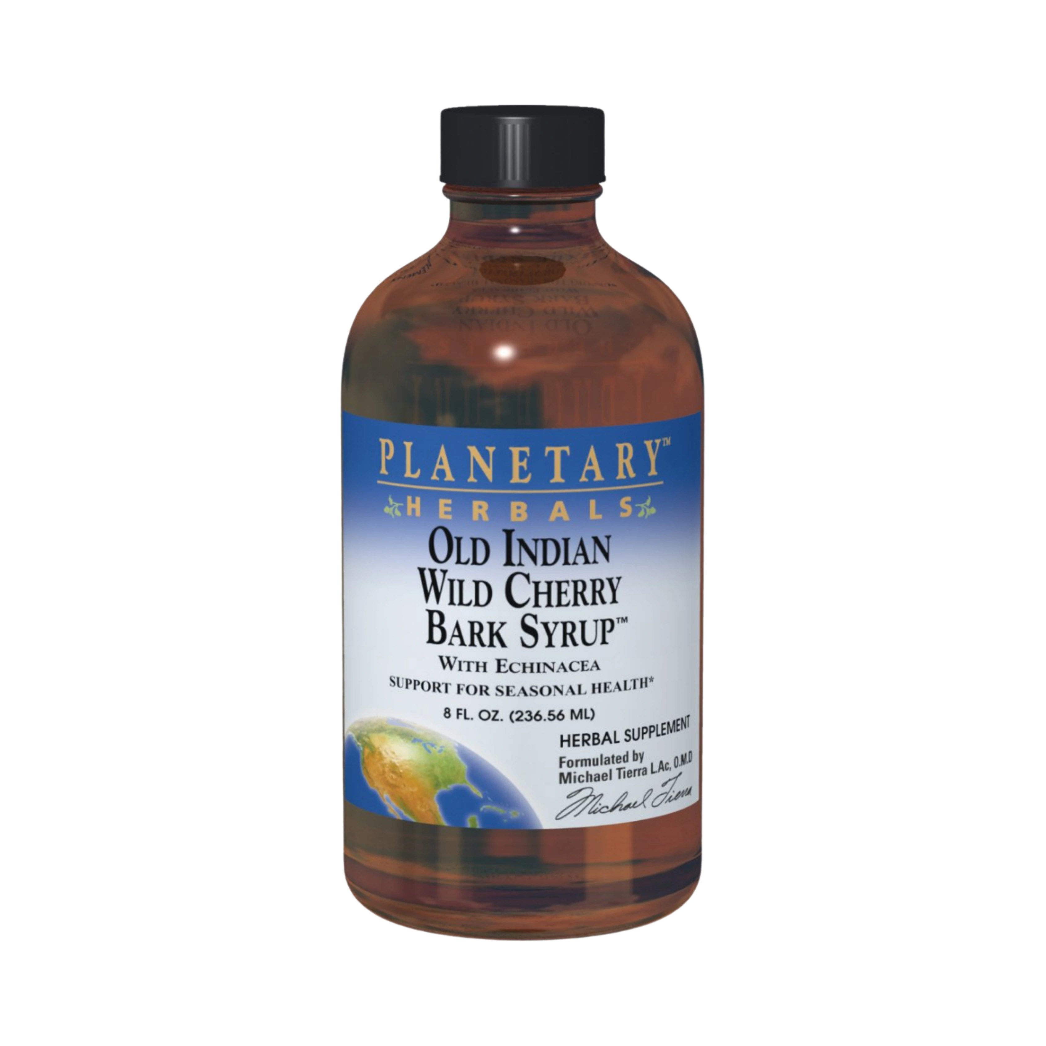 Planetary Herbals, Dr. Tierra's Wild Cherry Bark Syrup, 18 Fl Oz