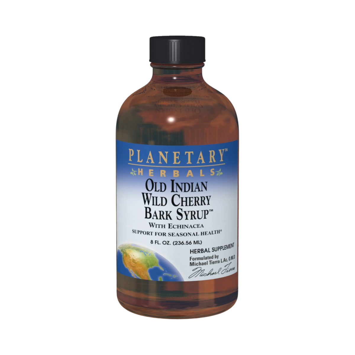Planetary Herbals, Dr. Tierra's Wild Cherry Bark Syrup, 18 Fl Oz