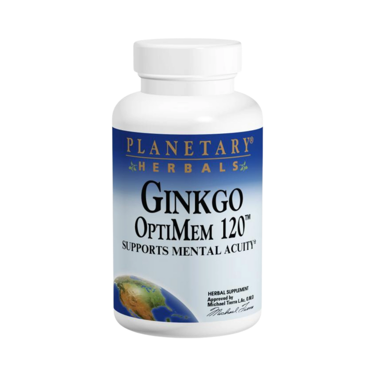 Planetary Herbals, Ginkgo OptiMem, 120 Mg, 120 Tablets