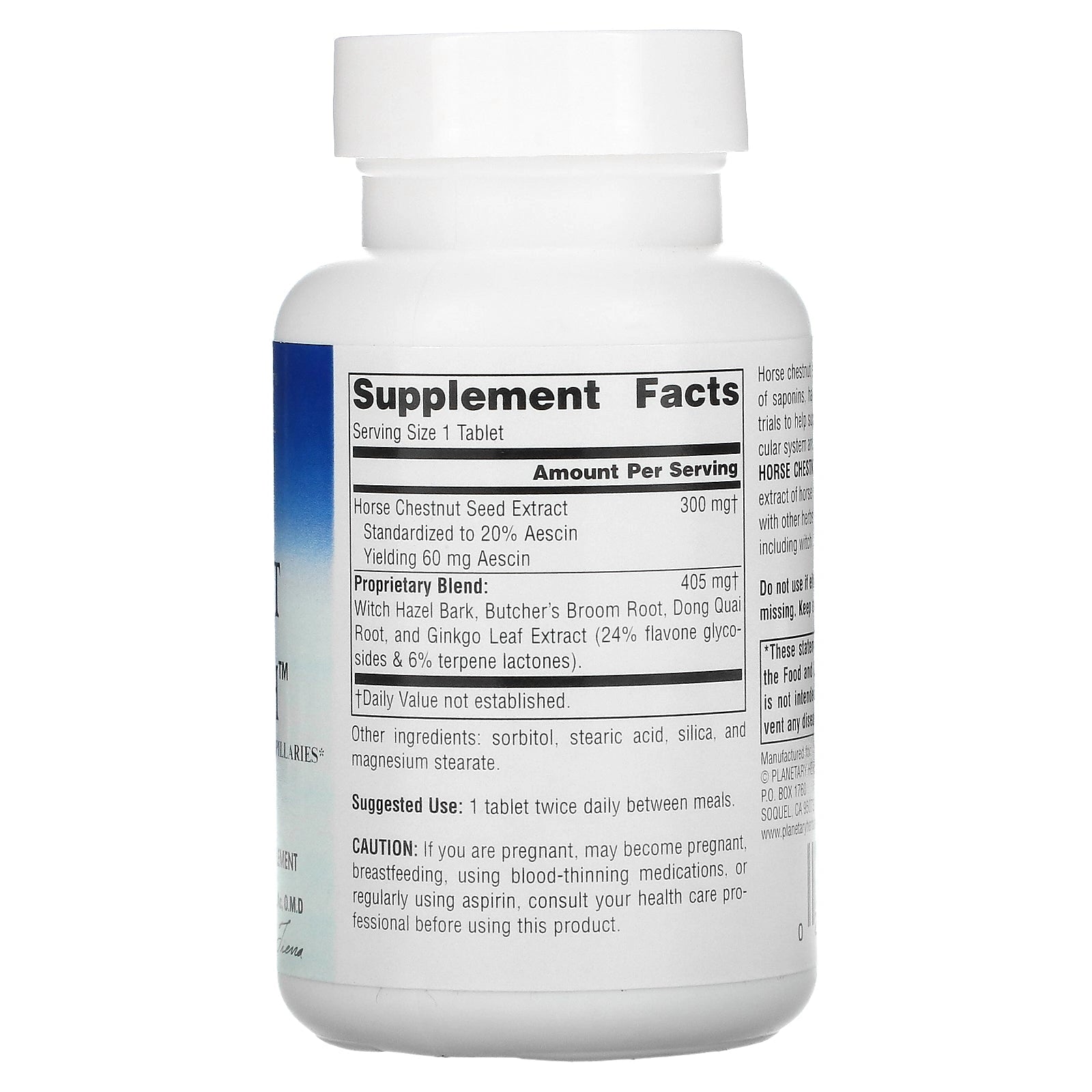 Planetary Herbals, Horse Chestnut Vein Strength, 42 Tablets