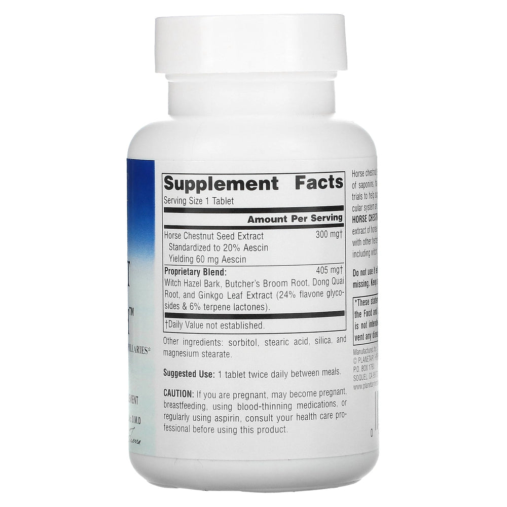 Planetary Herbals, Horse Chestnut Vein Strength, 42 Tablets