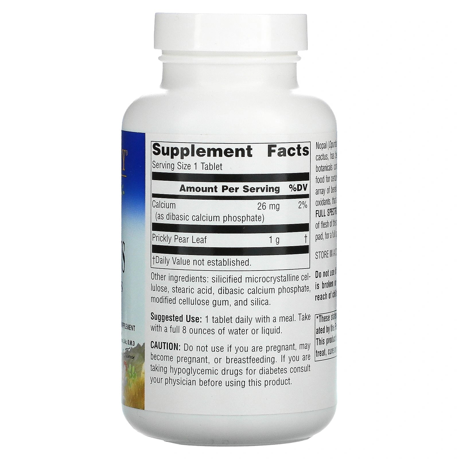 Planetary Herbals, Nopal Cactus, Full Spectrum, 60 Tablets