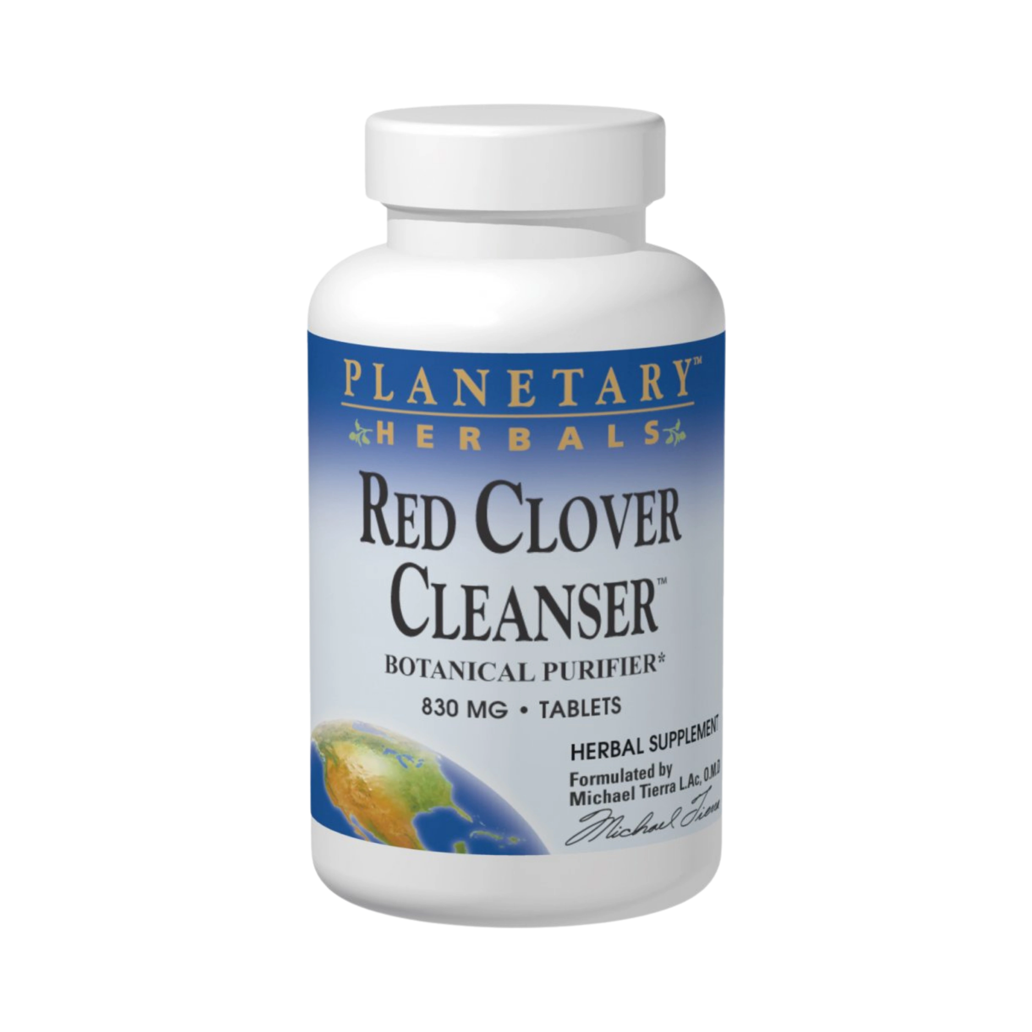 Planetary Herbals, Red Clover Cleanser, 72 Tablets