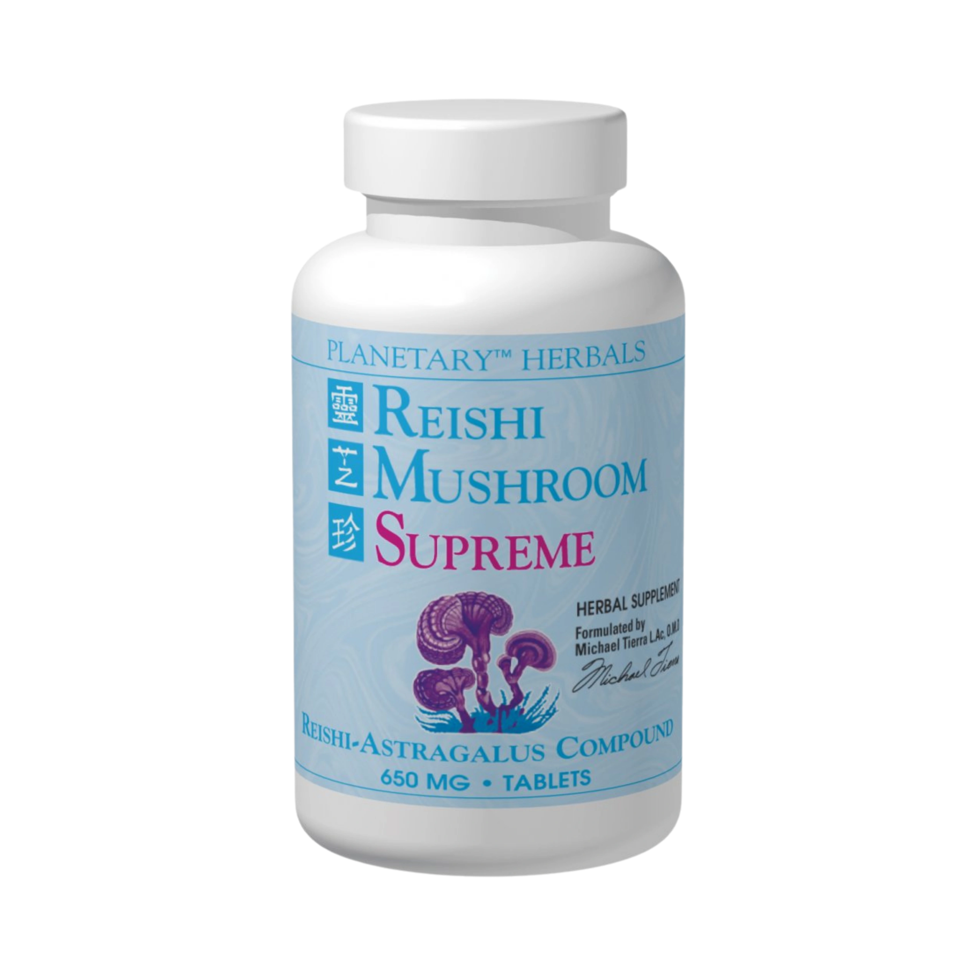 Planetary Herbals, Reishi Mushroom Supreme, 50 Tablets
