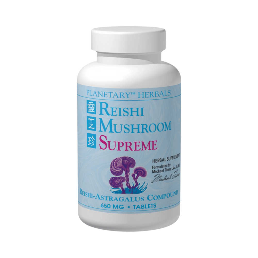 Planetary Herbals, Reishi Mushroom Supreme, 50 Tablets