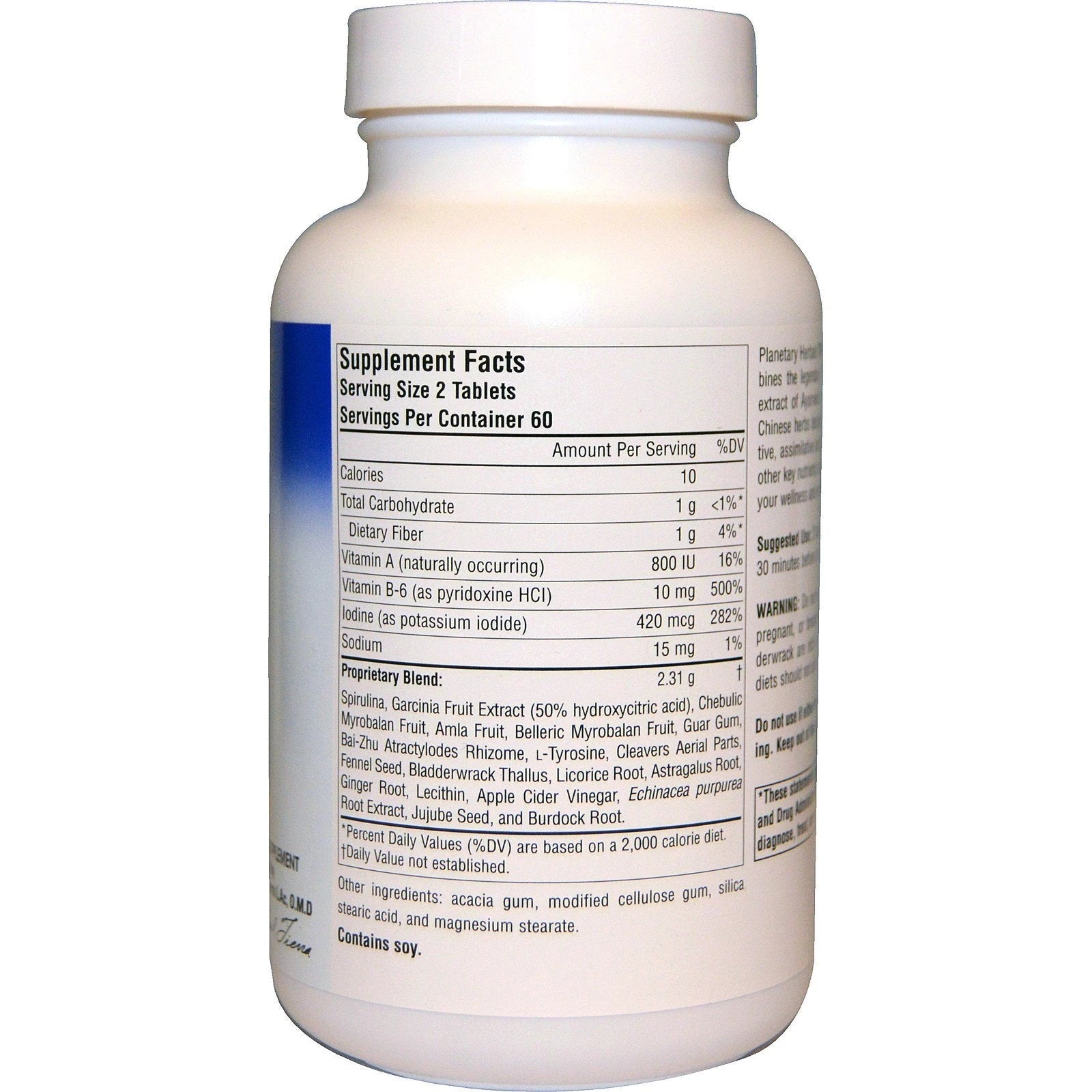 Planetary Herbals, Triphala-Garcinia Program, 60 Tablets