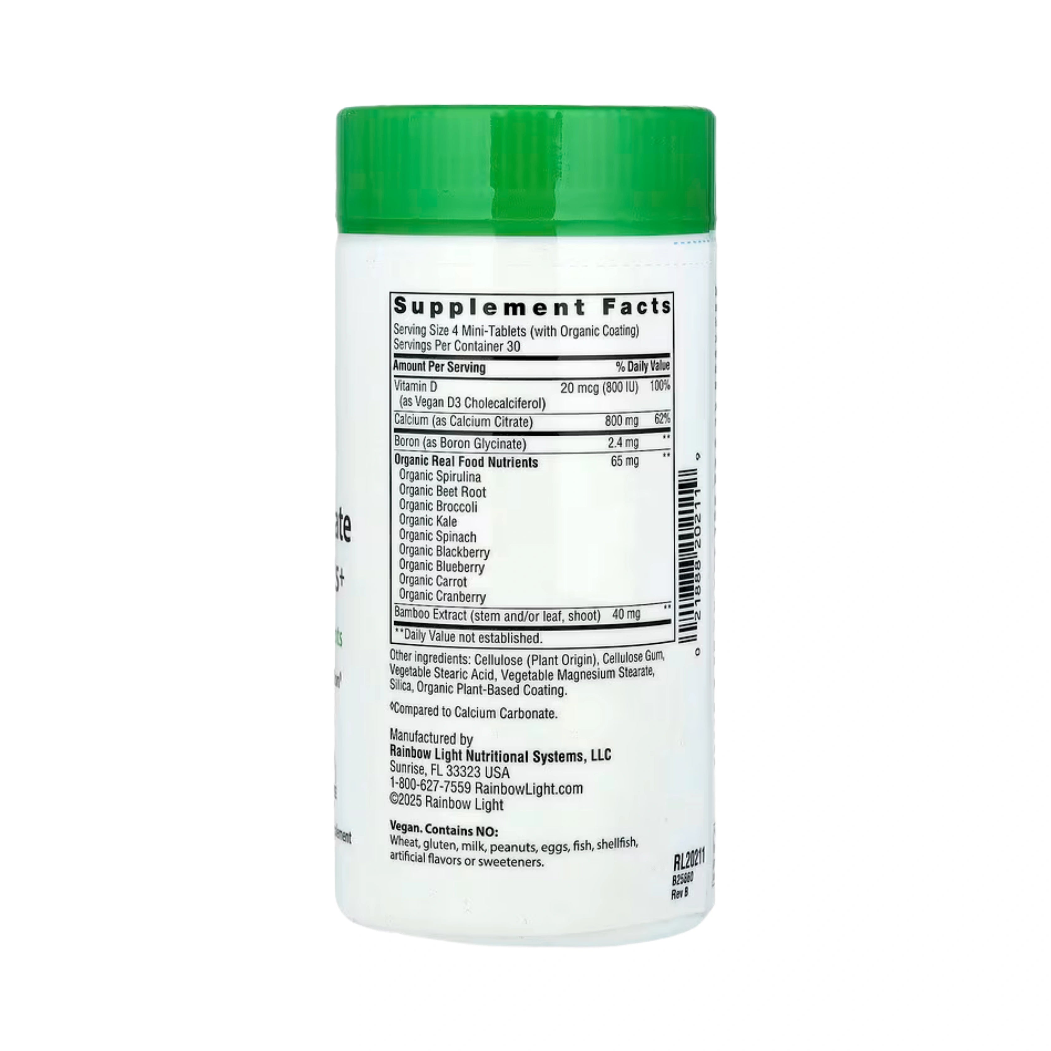 Rainbow Light, Calcium Citrate Mini-Tablets+, 120 Mini-Tablets