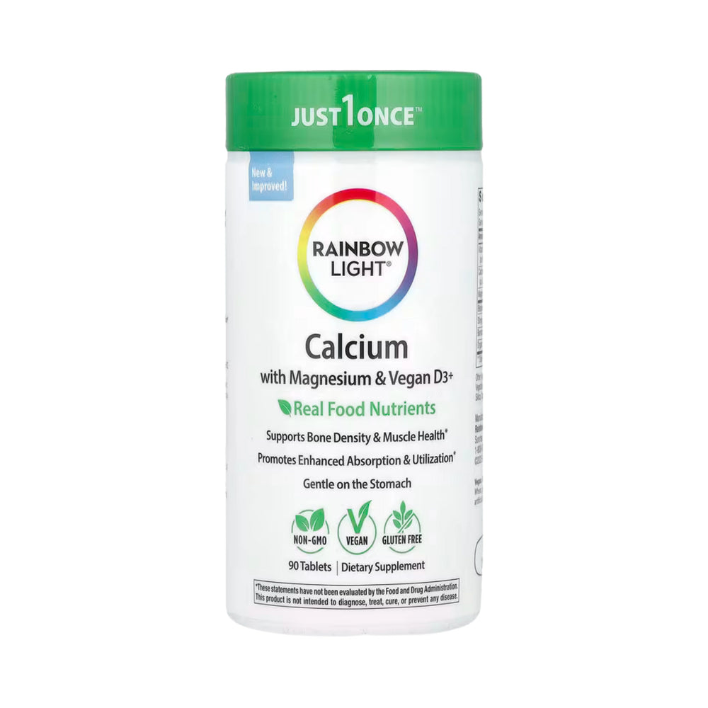 Rainbow Light, Calcium with Magnesium & Vitamin D3+, 90 Tablets