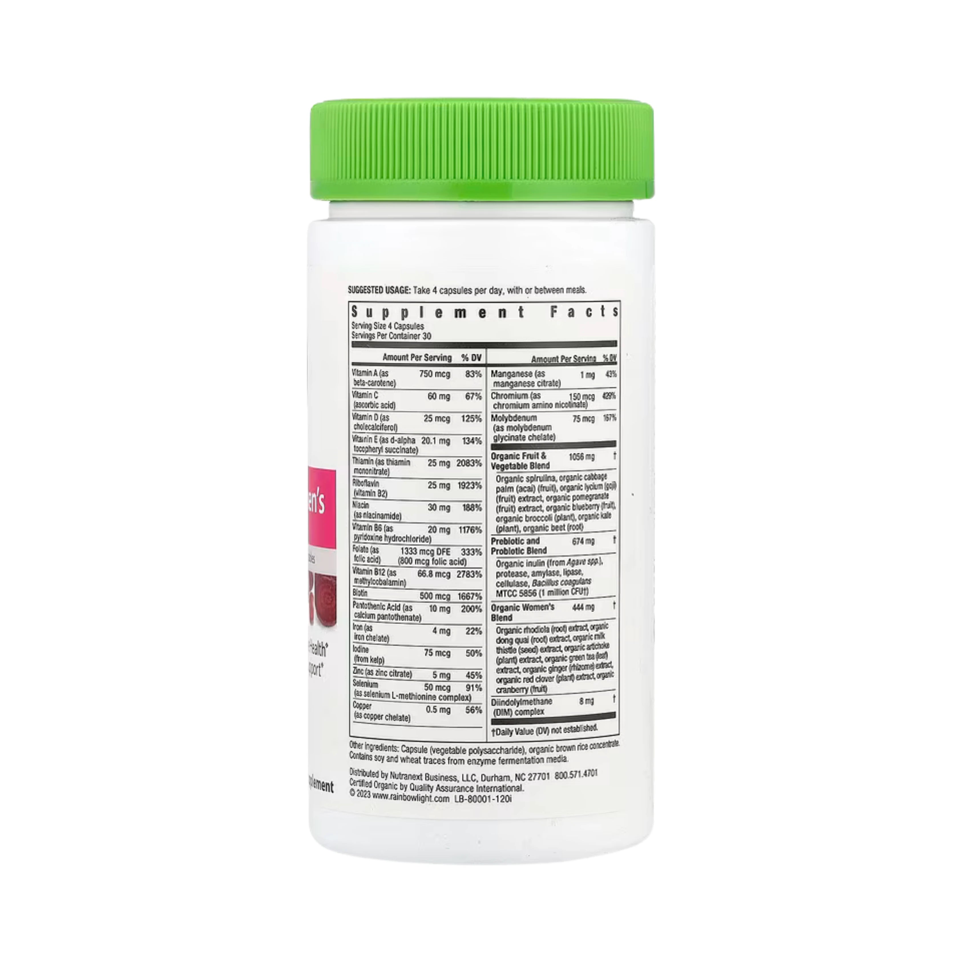 Rainbow Light, Certified Women's Multivitamin, 120 Capsules