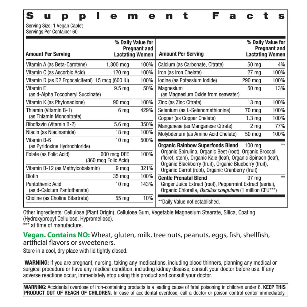 Rainbow Light, Prenatal One + Real Food Nutrients, 60 Vegan Tablets