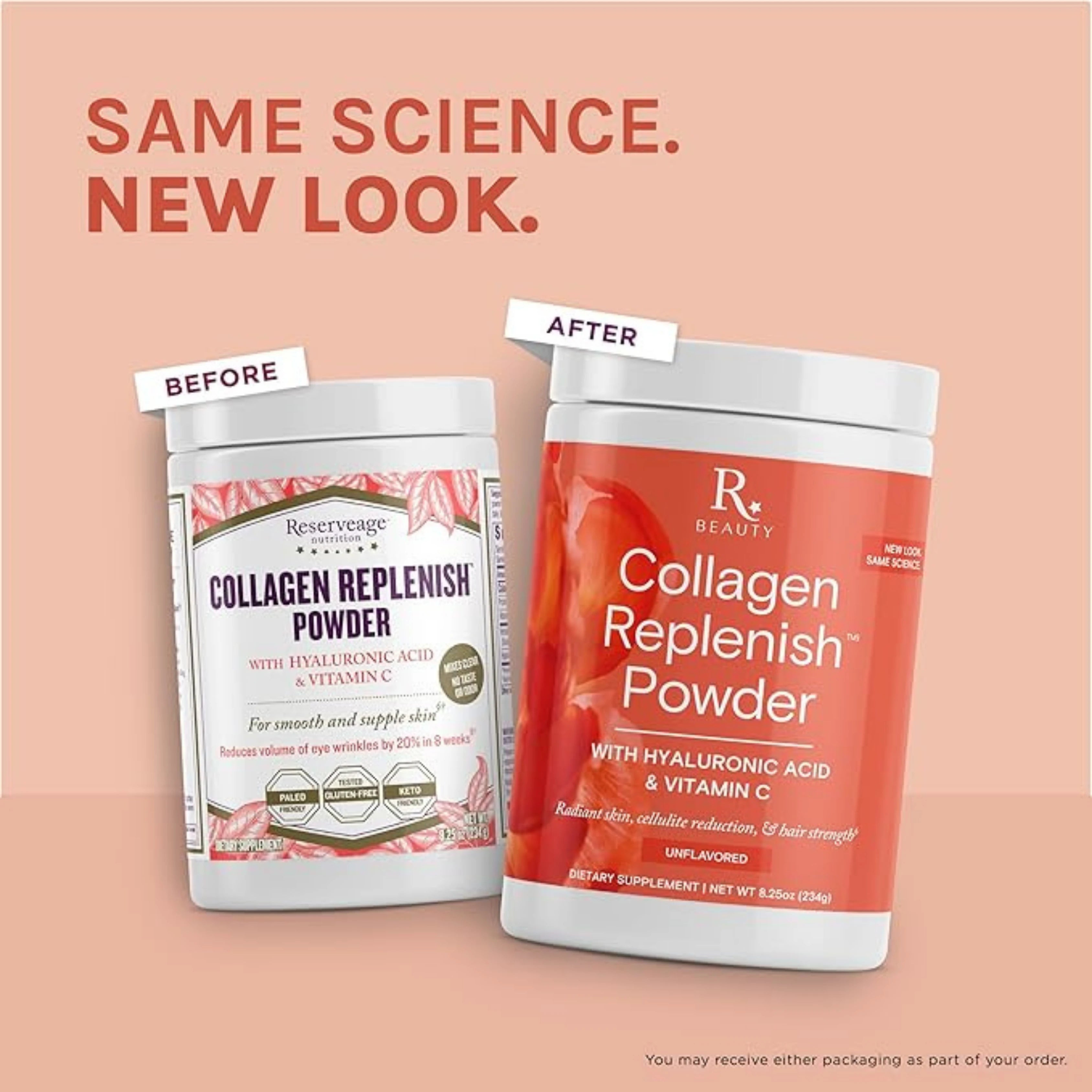 Reserveage Beauty, Collagen Replenish Powder, Unflavored, 8.25 oz, 234 g