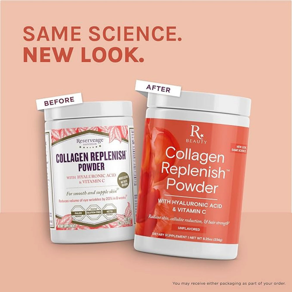 Reserveage Beauty, Collagen Replenish Powder, Unflavored, 8.25 oz, 234 g