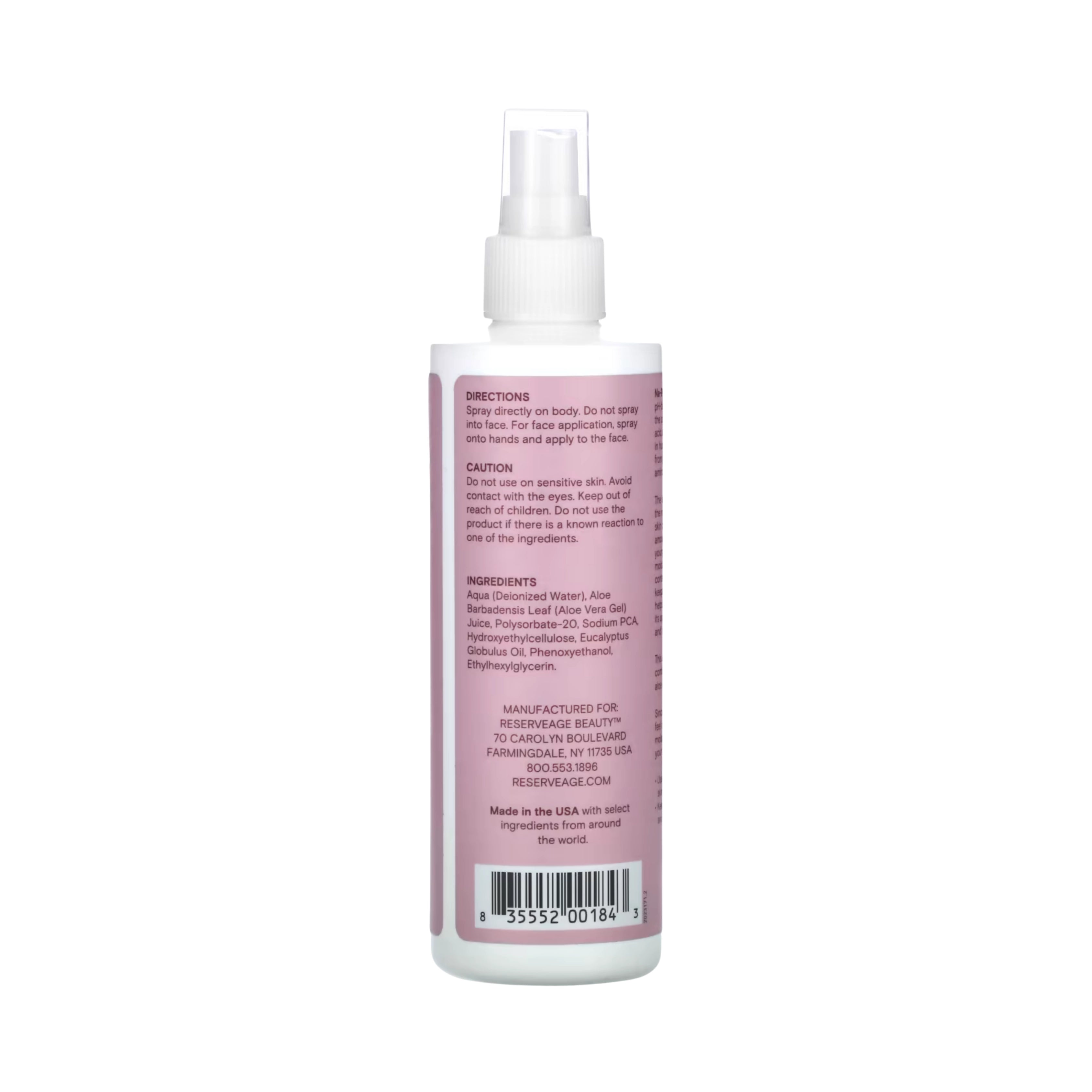 Reserveage Beauty, Na-PCA with Aloe, 8 fl oz, 237 ml