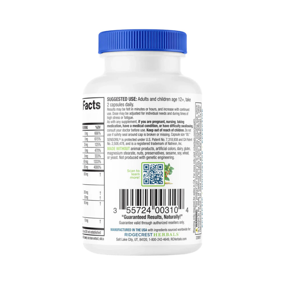 Ridgecrest Herbals, AdrenaLove, 60 Capsules