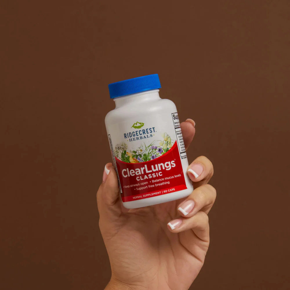 Ridgecrest Herbals, ClearLungs Classic, 60 Capsules