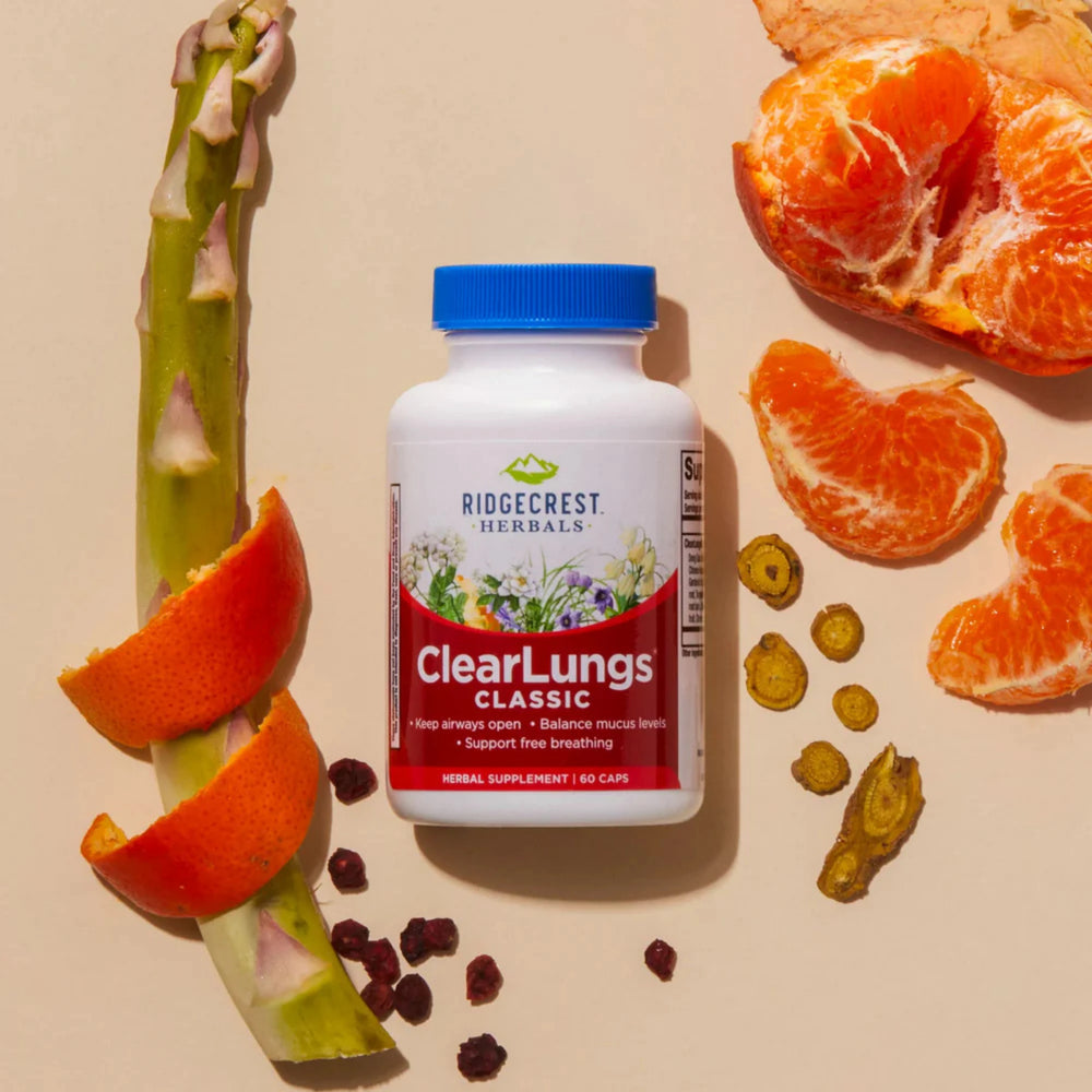 Ridgecrest Herbals, ClearLungs Classic, 60 Capsules